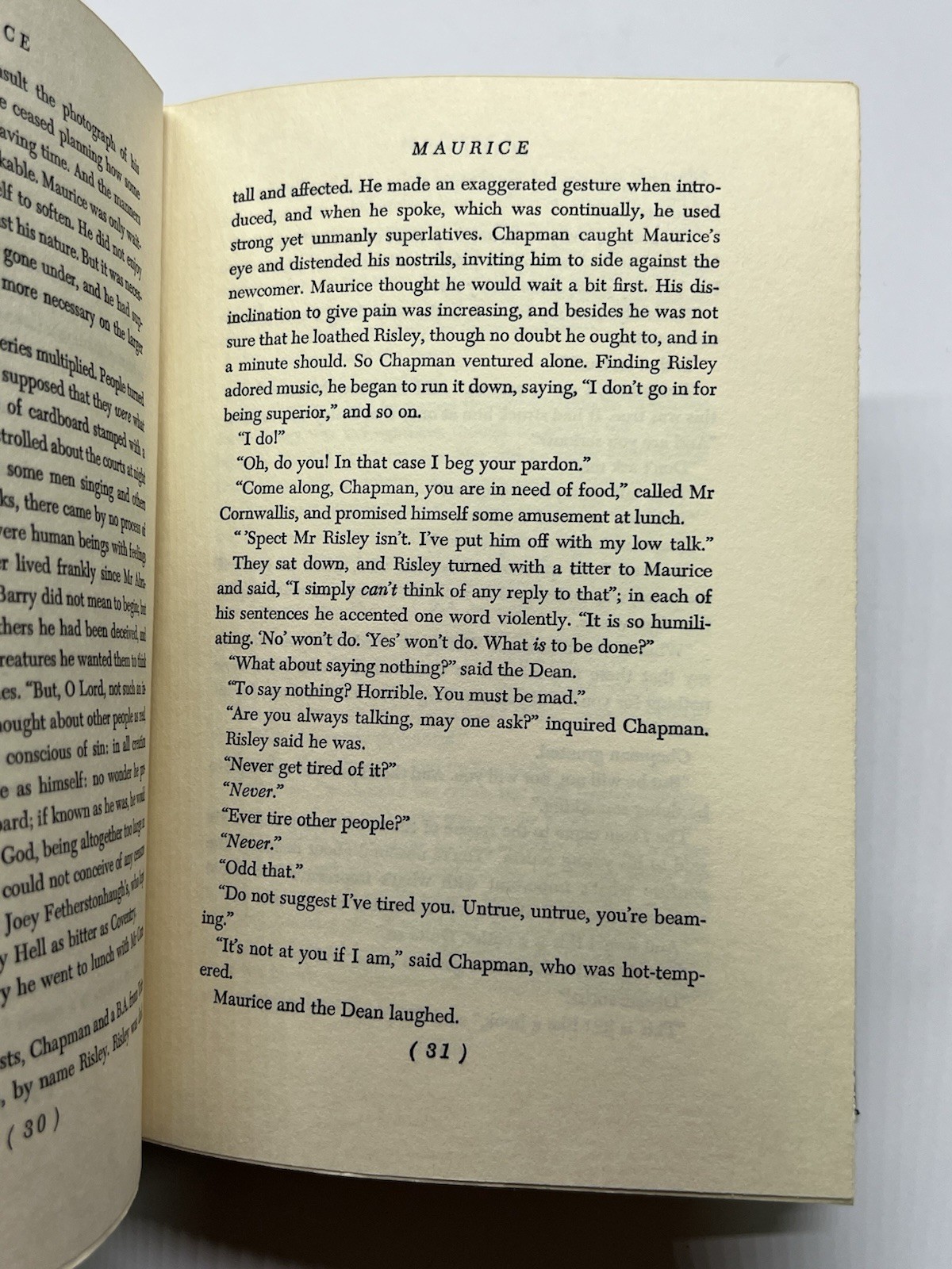 Maurice: A Novel (1st THUS) by E. M. Forster