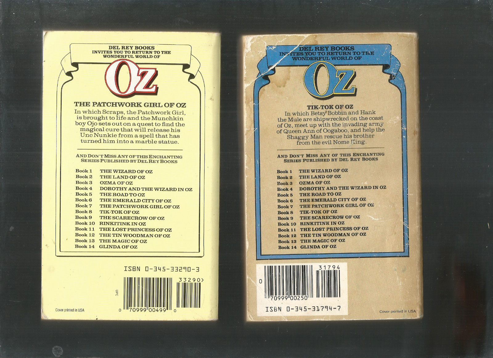 L.FRANK BAUM (3 PB) #7-8-12 (PATCHWORK GIRL OF OZ +TIK-TOK OF OZ+TIN WOODMAN OZ
