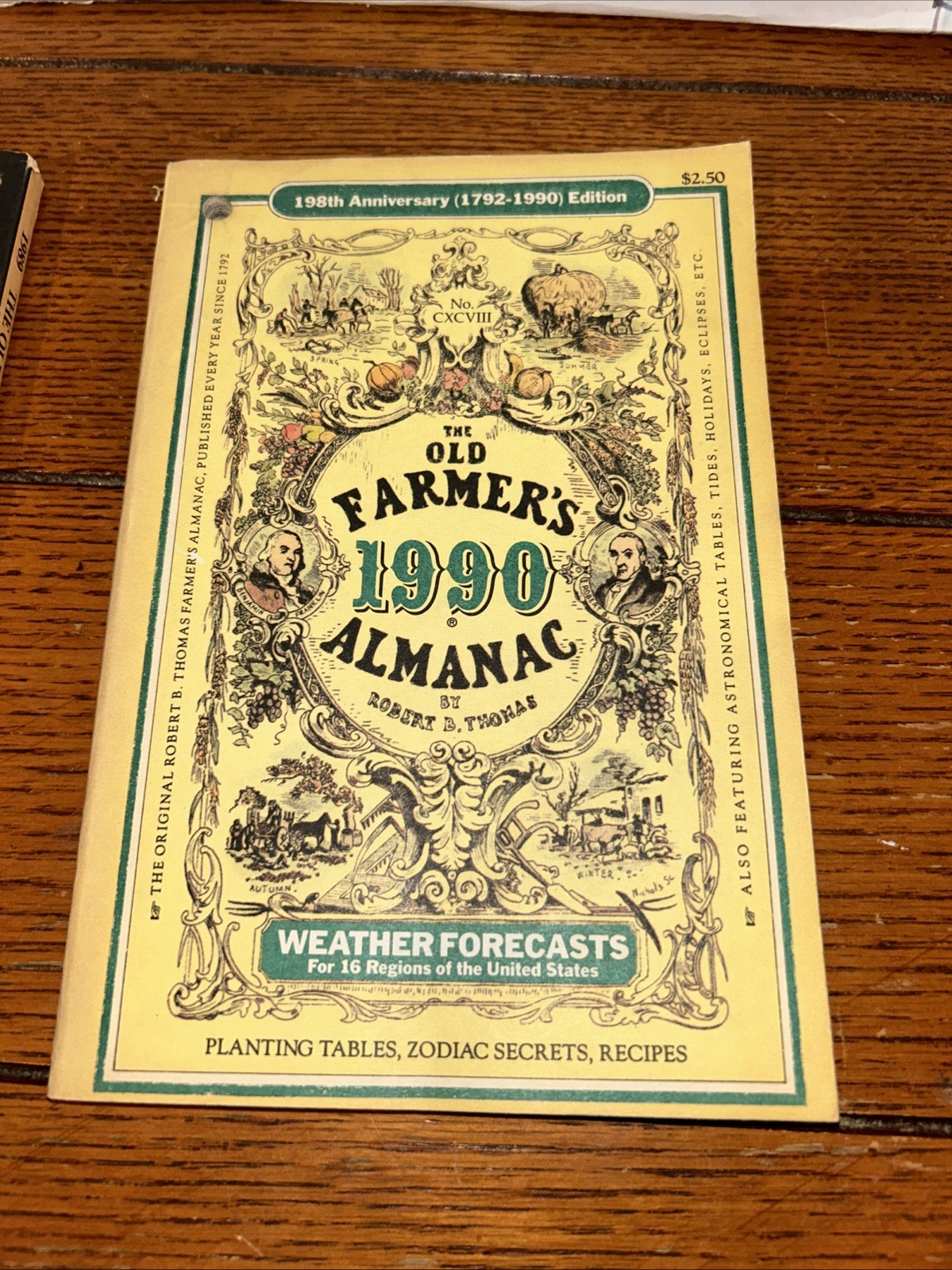 2 — Old Farmers Almanac 1989 & 1990 198th Anniversary Edition Special Farm