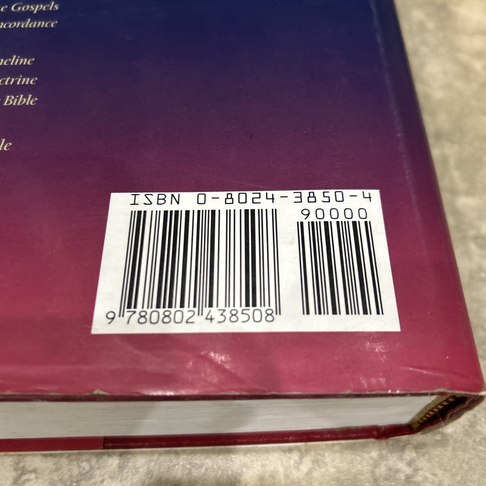 NIV Ryrie Study Bible 1994 Hardcover Text 1986