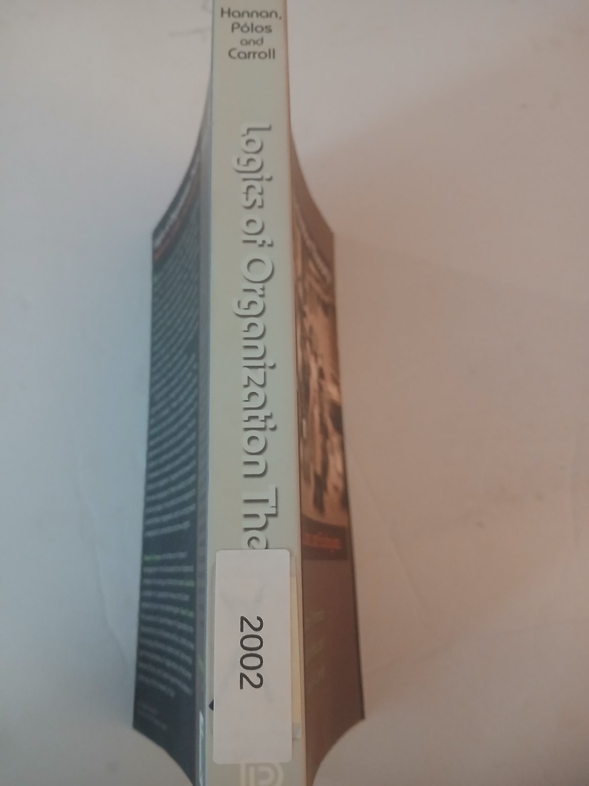 Logics of Organization Theory Hannan Pólos Carroll 2007 Princeton Press