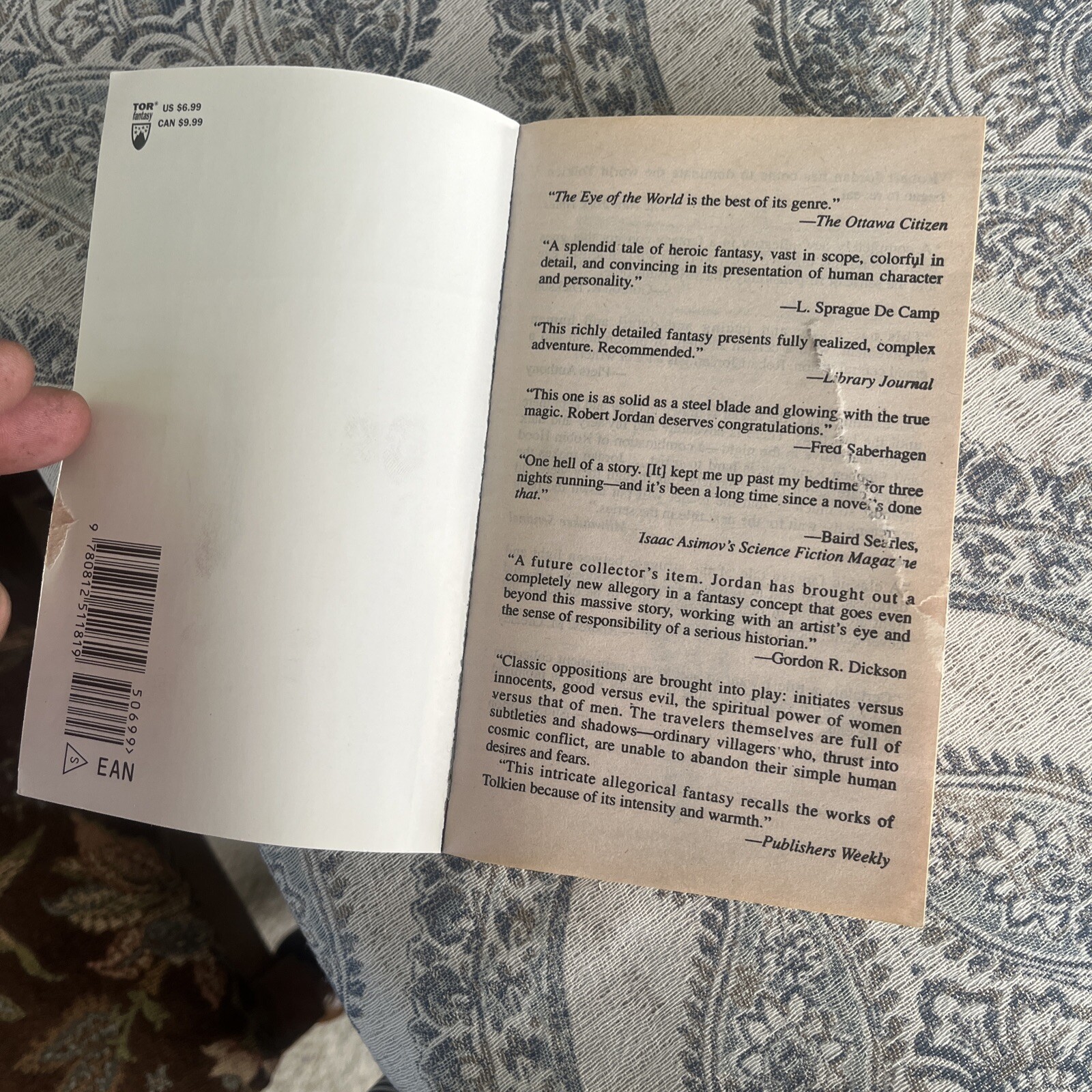Wheel of Time Ser.: The Eye of the World by Robert Jordan (1990, Mass Market,…
