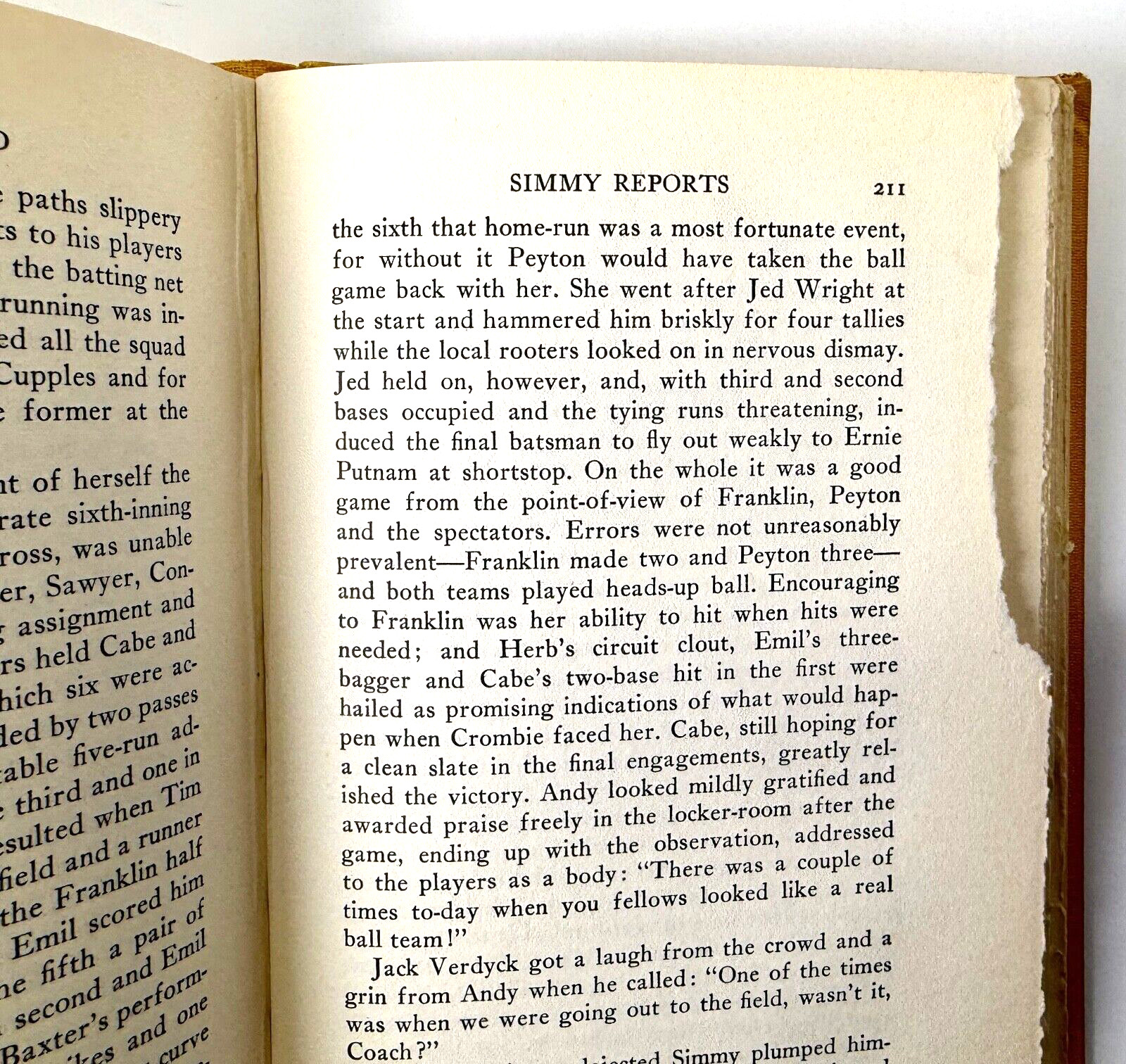 The Score is Tied, Ralph Henry Barbour, 1937 D. Appleton 1st edition