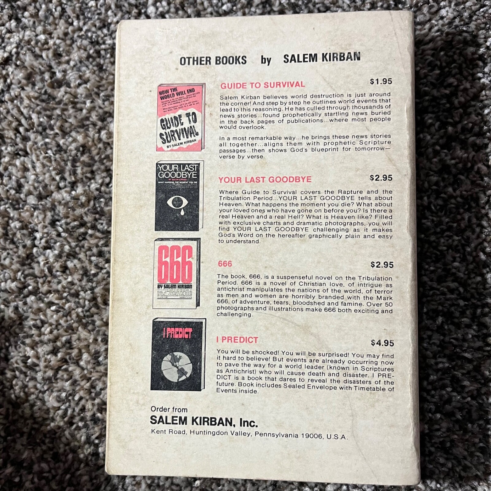 Revelation Visualized Verse By Verse King James Paperback Book Gary Cohen 1971