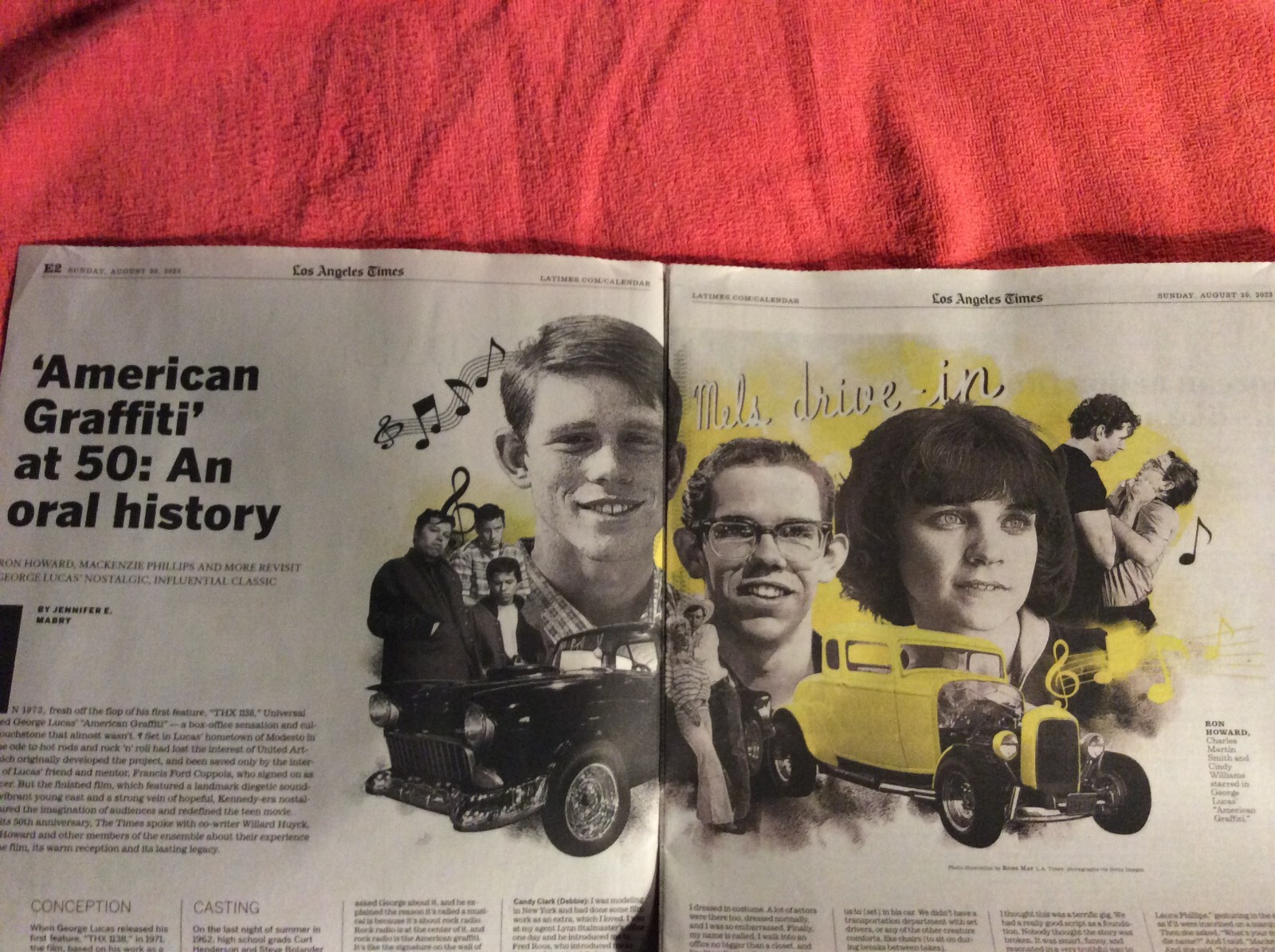 LA TIMES CALENDAR AUGUST 20 2023 THE GOSPEL OF BURNA BOY AMERICAN GRAFFITI AT 50
