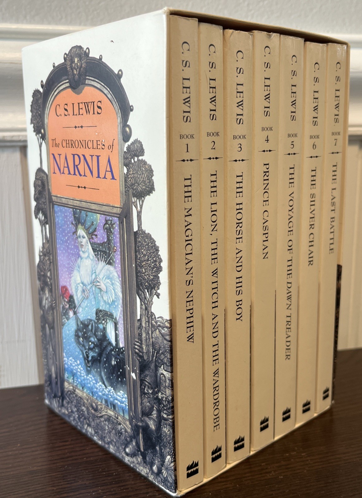 The Chronicles of Narnia Paperback Vintage Set C.S Lewis 1994 Anniversary Edt