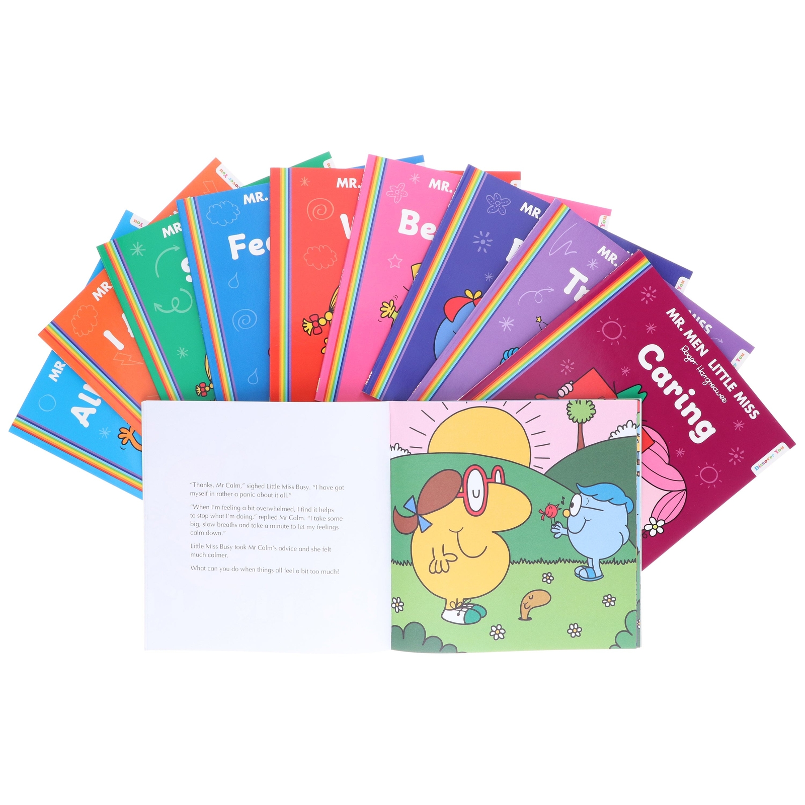 Mr. Men and Little Miss Discover You Series 10 Books Set – Ages 3+ – Paperback