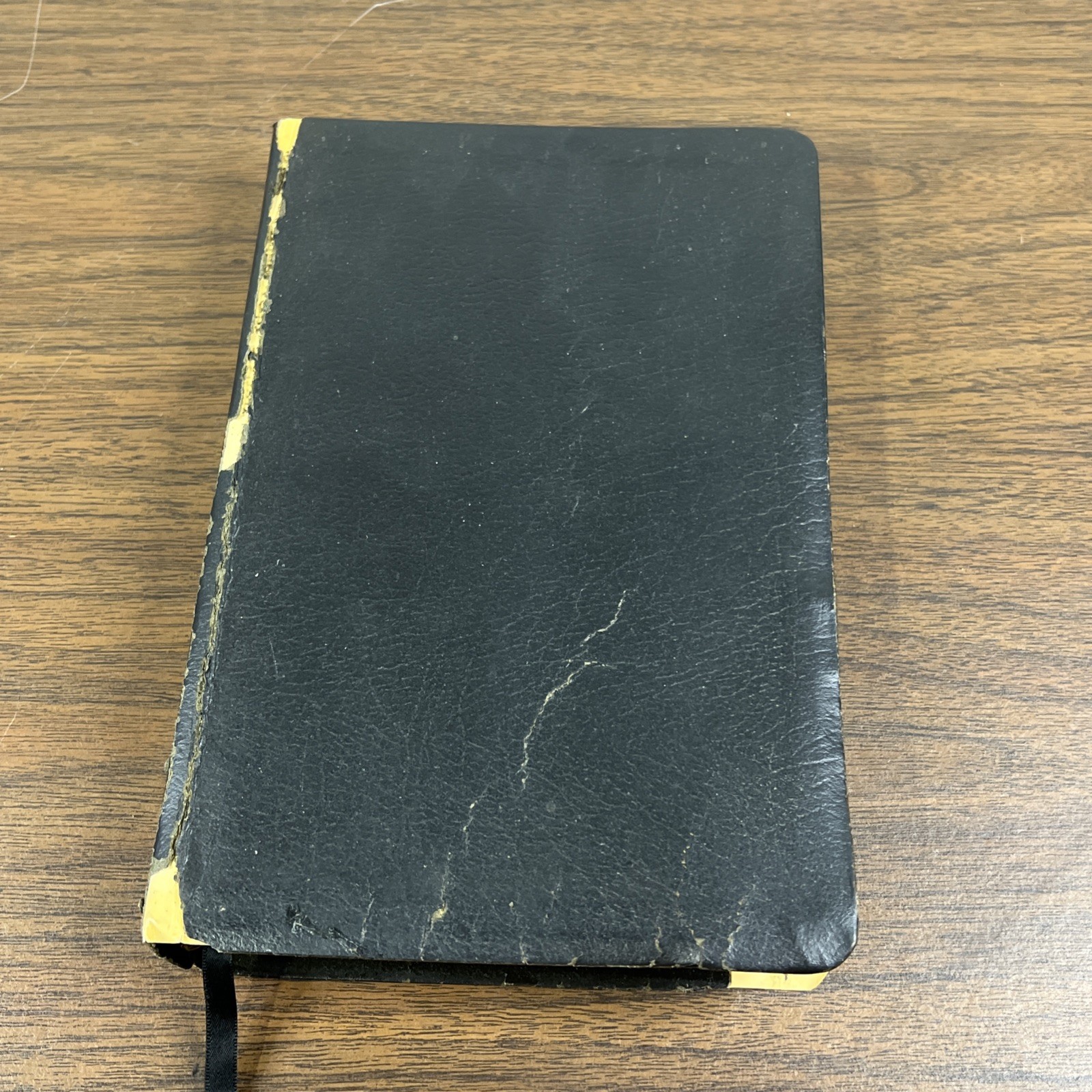Tim LaHaye Prophecy Study Bible NKJV Leather Black Red Letter 2001 (Worn Cover)