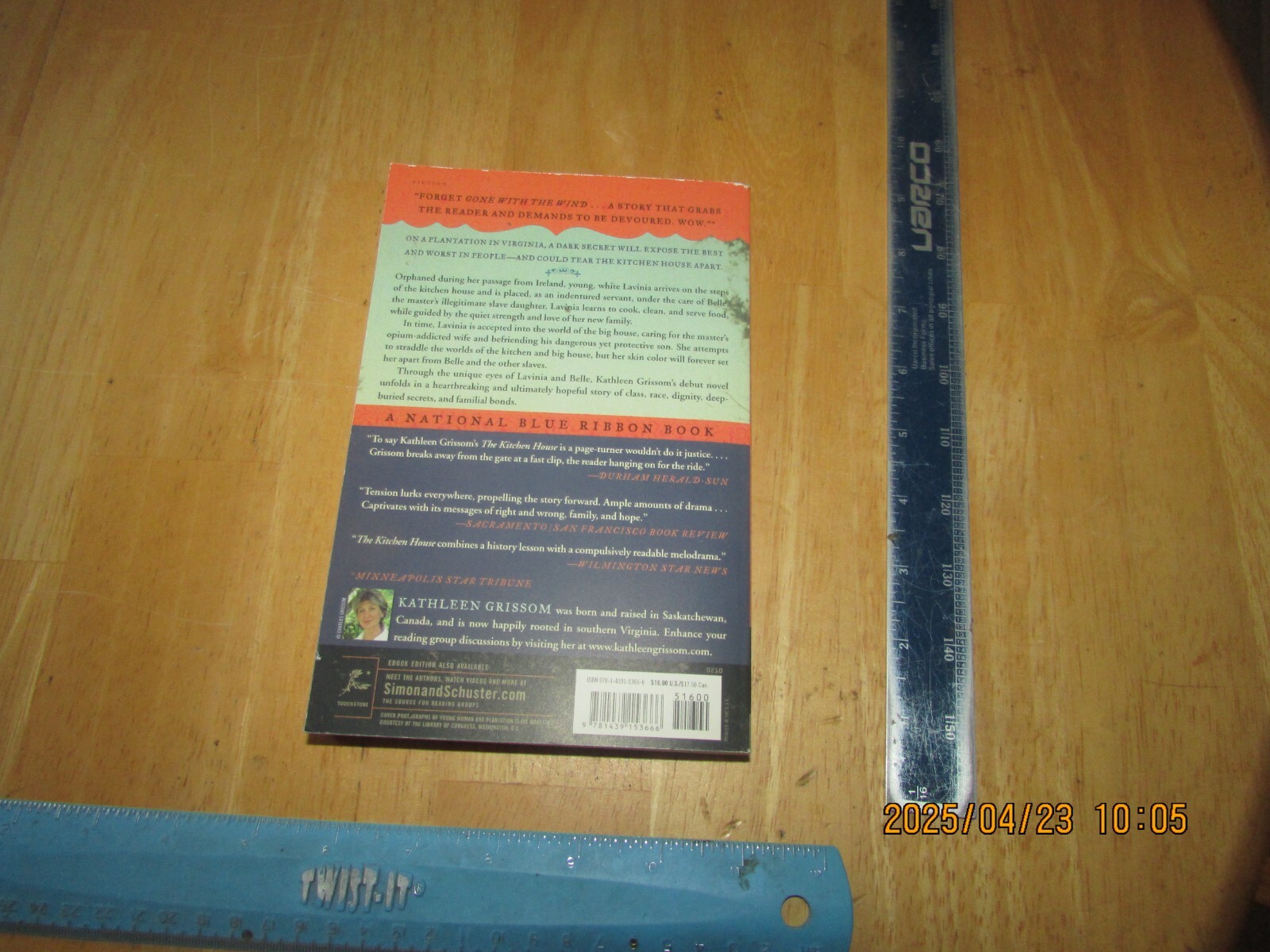 Kitchen House : A Novel by Kathleen Grissom (2010, Trade Paperback)