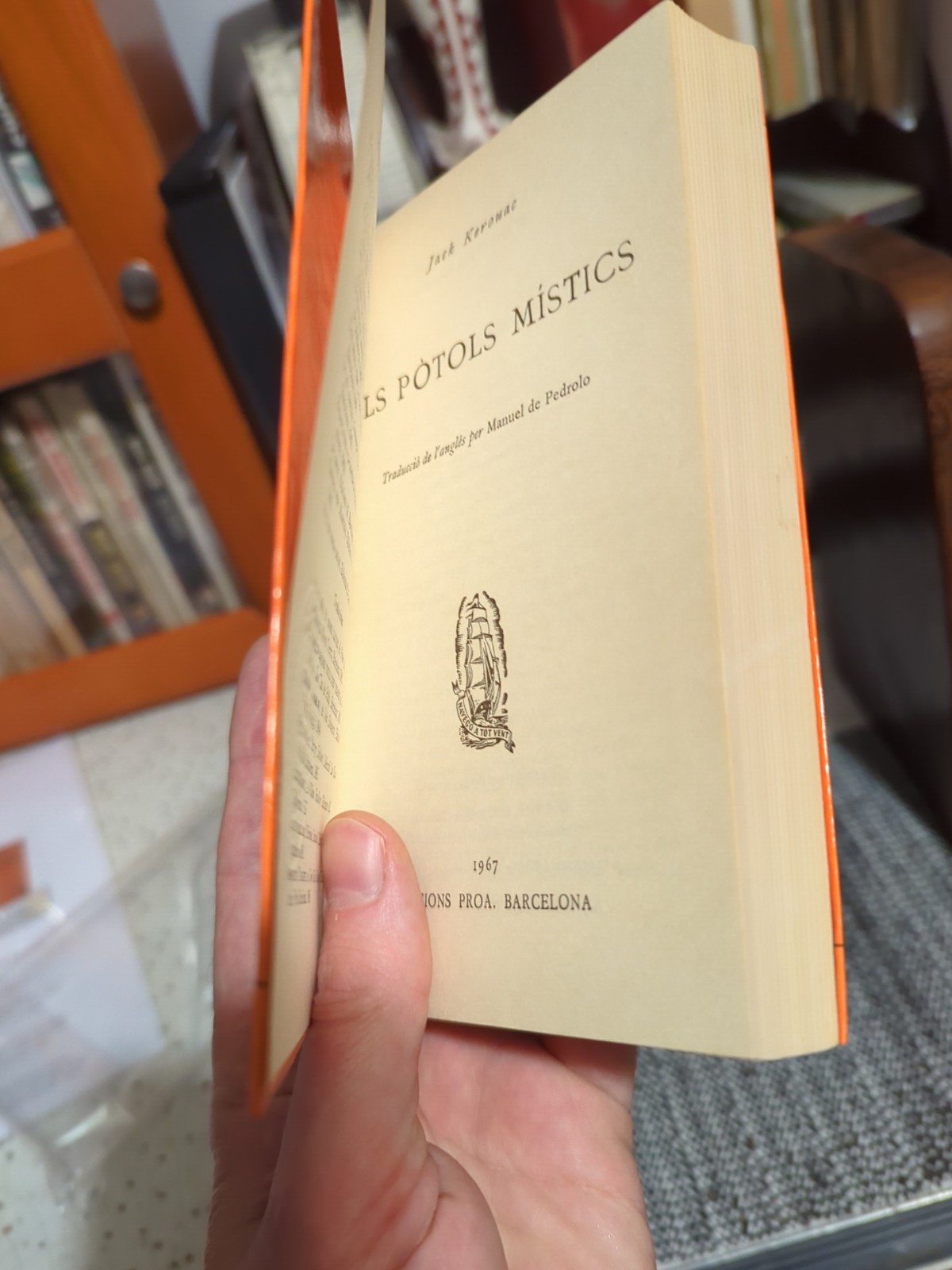 Jack Kerouac Personal Estate Copy The Dharma Bums Catalan Edition Stamped + COA