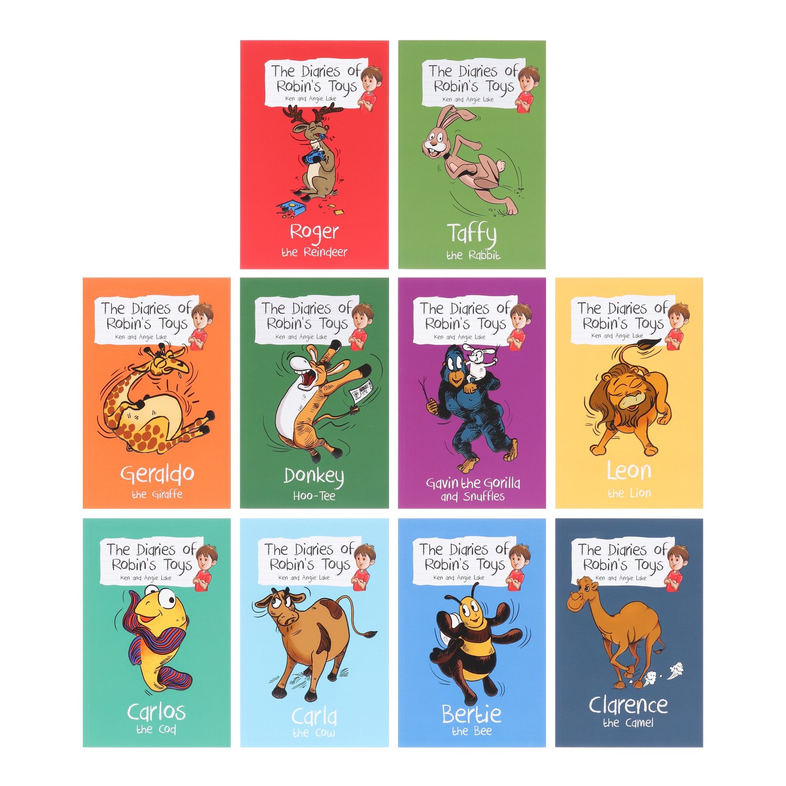 Diary of Robins Toys 10 Books Paperback Set – Ages 5-7 – By Ken & Angie Lake