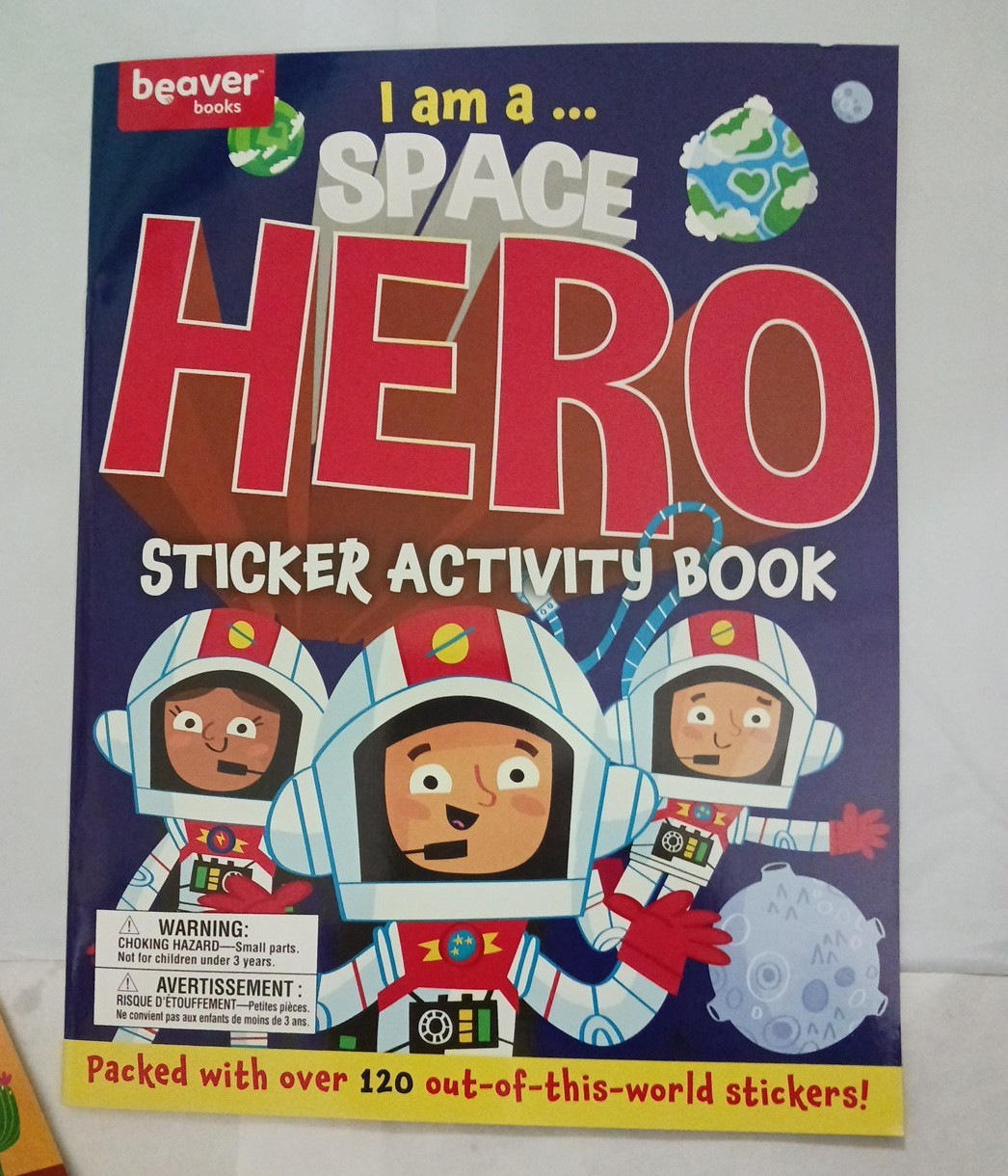 Sticker Activity Books For Kids. Set of 3 space, rancher, everyday hero 8X 10.5″