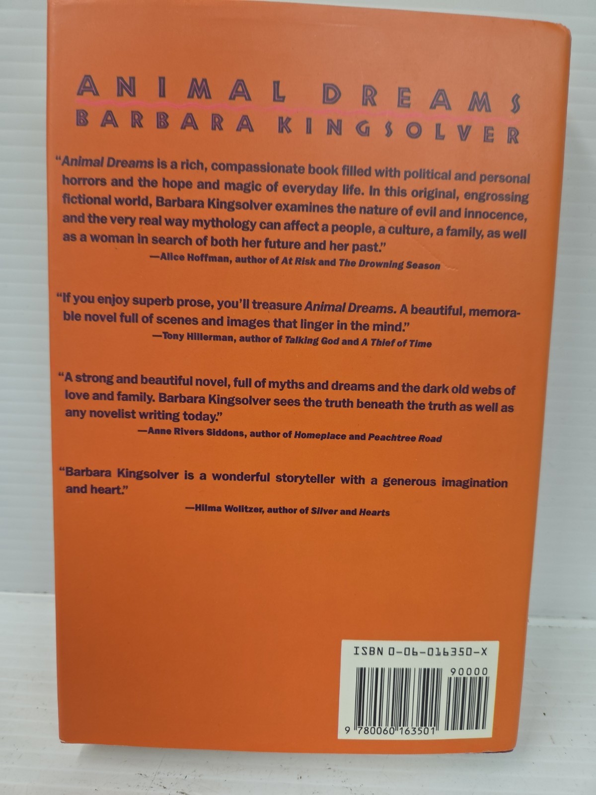 Animal Dreams by Barbara Kingsolver (1990, Hardcover) 1st Ed