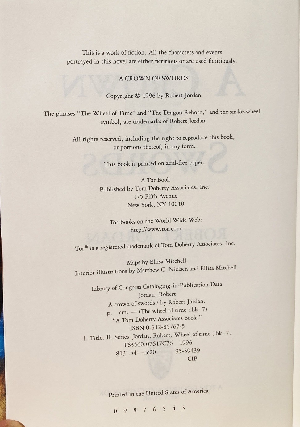 The Wheel of Time Robert Jordan Hard C. Original Year Printing Lot 4, 5, 6, 7, 8