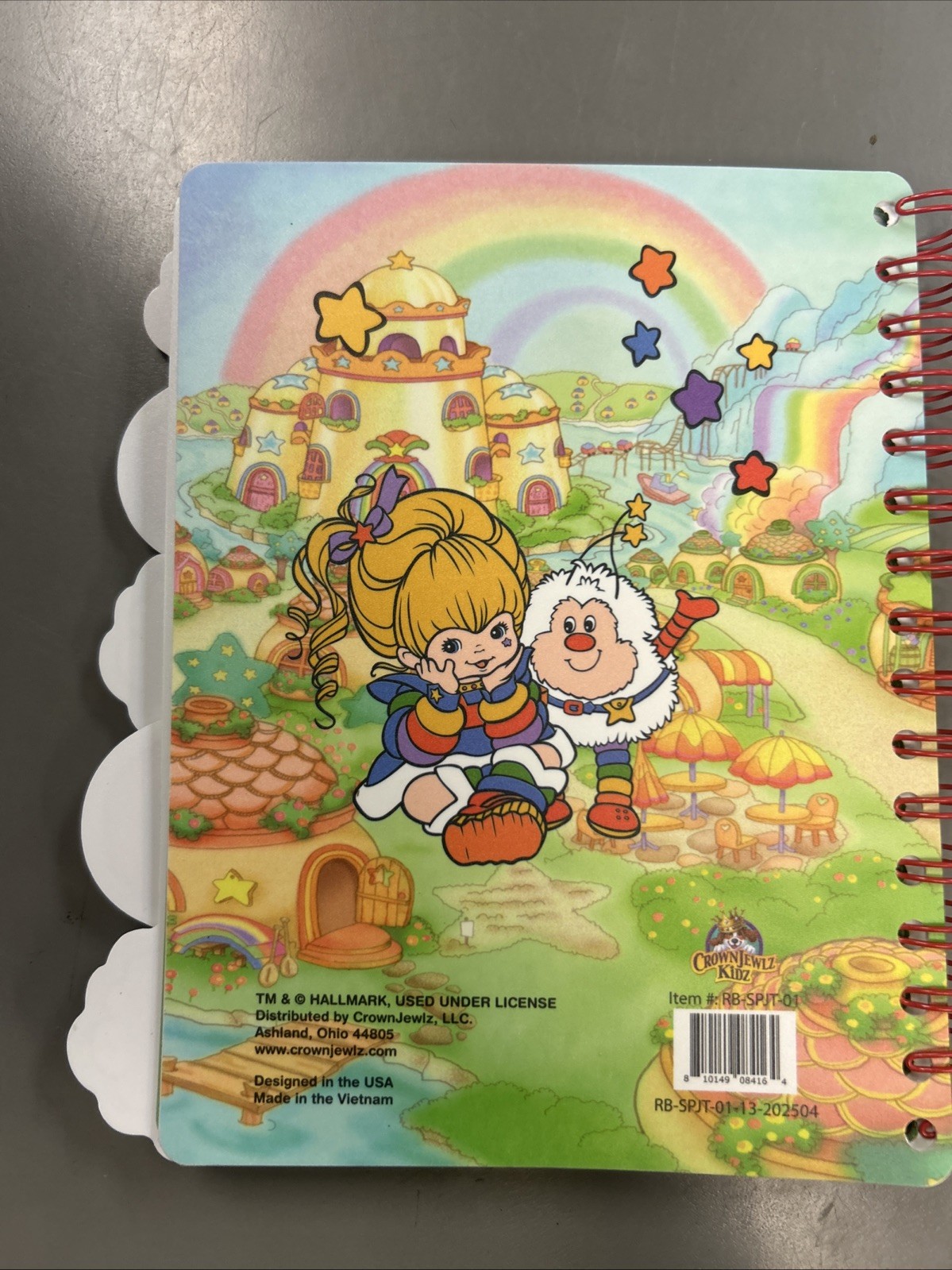 Rainbow Brite Catch Every Rainbow Lined Notebook Diary Journal 5 Tabs 120 Pages