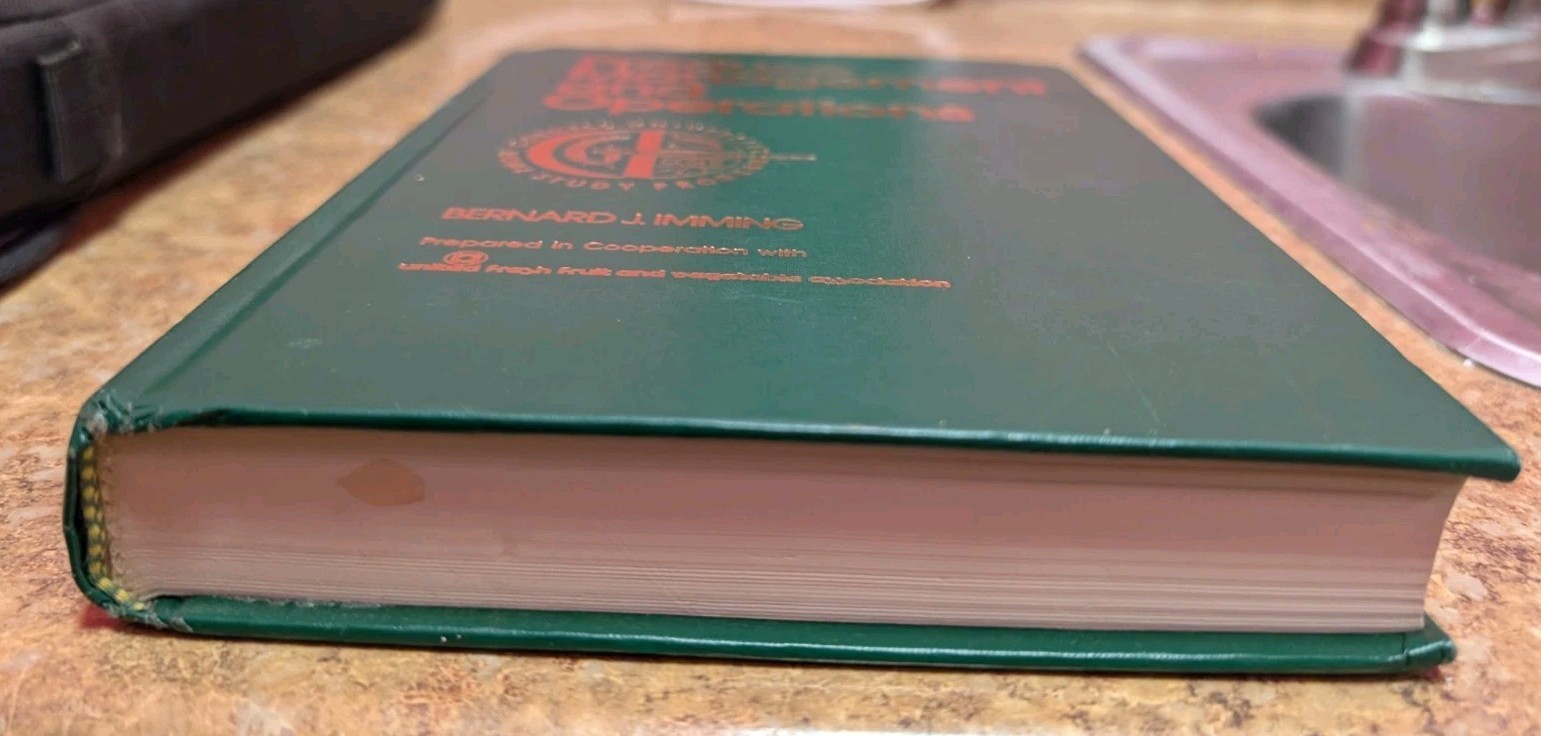 Produce management and operations Cornell University Home Study Program HC Book