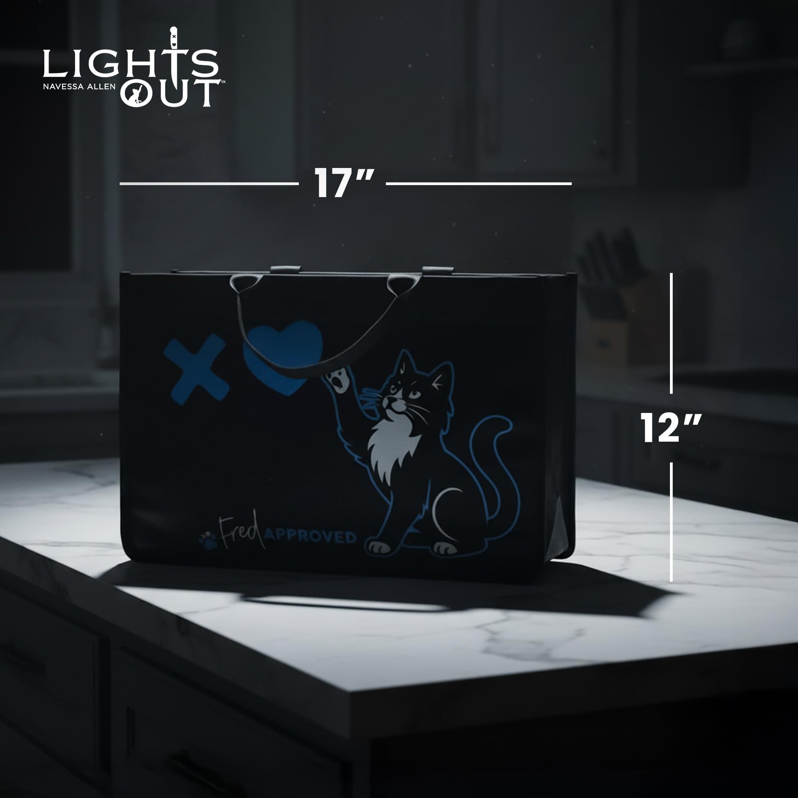 Lights Out Navessa „Allen Fred Approved“ Tote Bag
