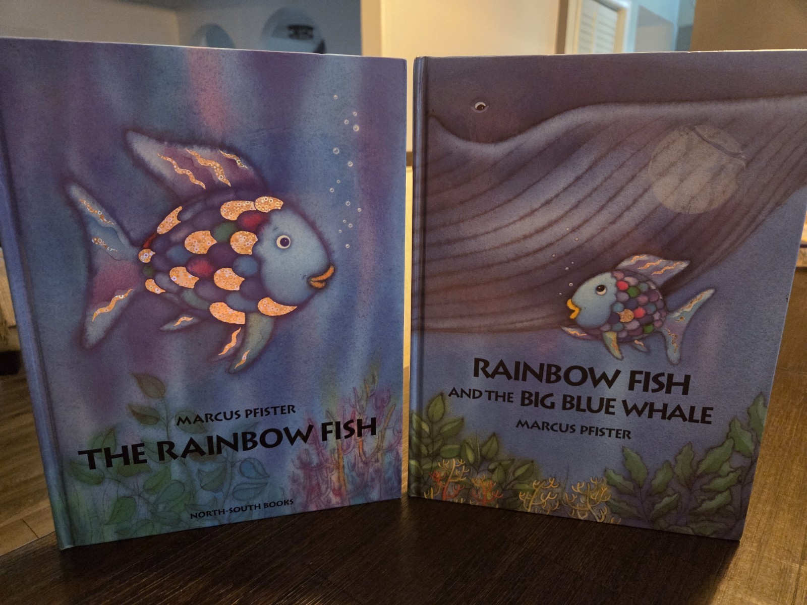 The Rainbow Fish & Rainbow Fish and the Big Blue Whale Books by Marcus Pfister