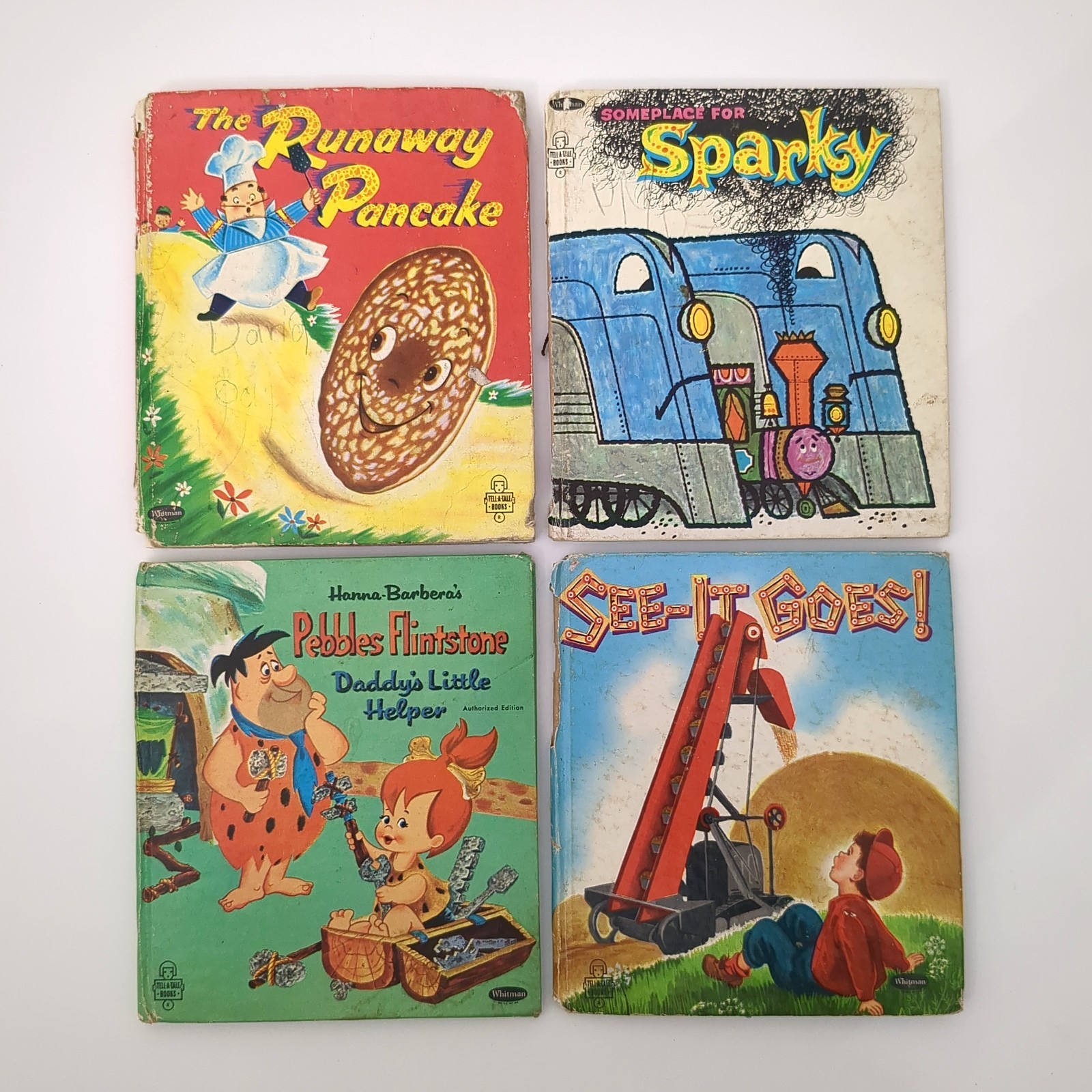 Tell A Tale Book Lot of 4 Children’s Books Whitman Publishing 1950 – 1960s
