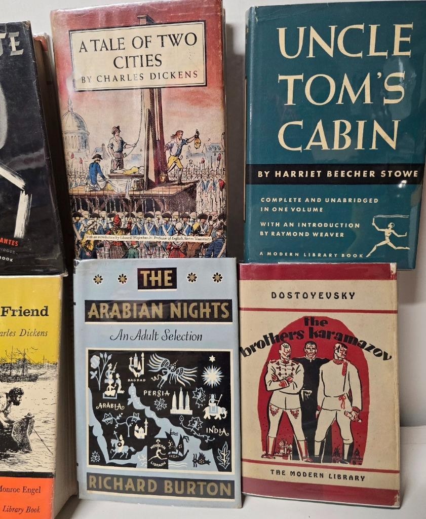 25 MODERN LIBRARY BOOKS CLASSICS BEST SELLERS UNCLE TOM’S CABIN, DICKENS AUSTEN