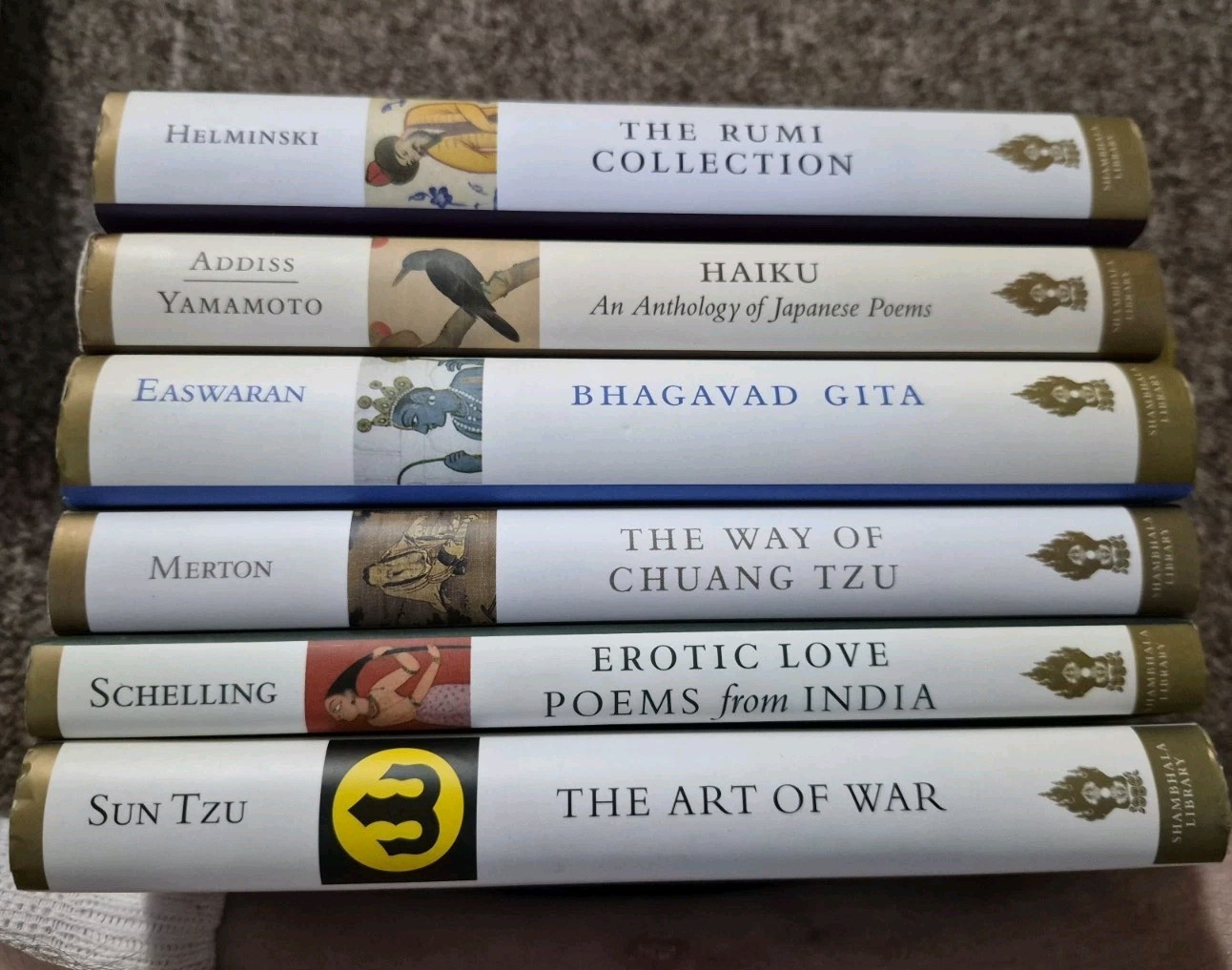 Lot of 6 Shambhala Library Classics Pocket Size Hardcover