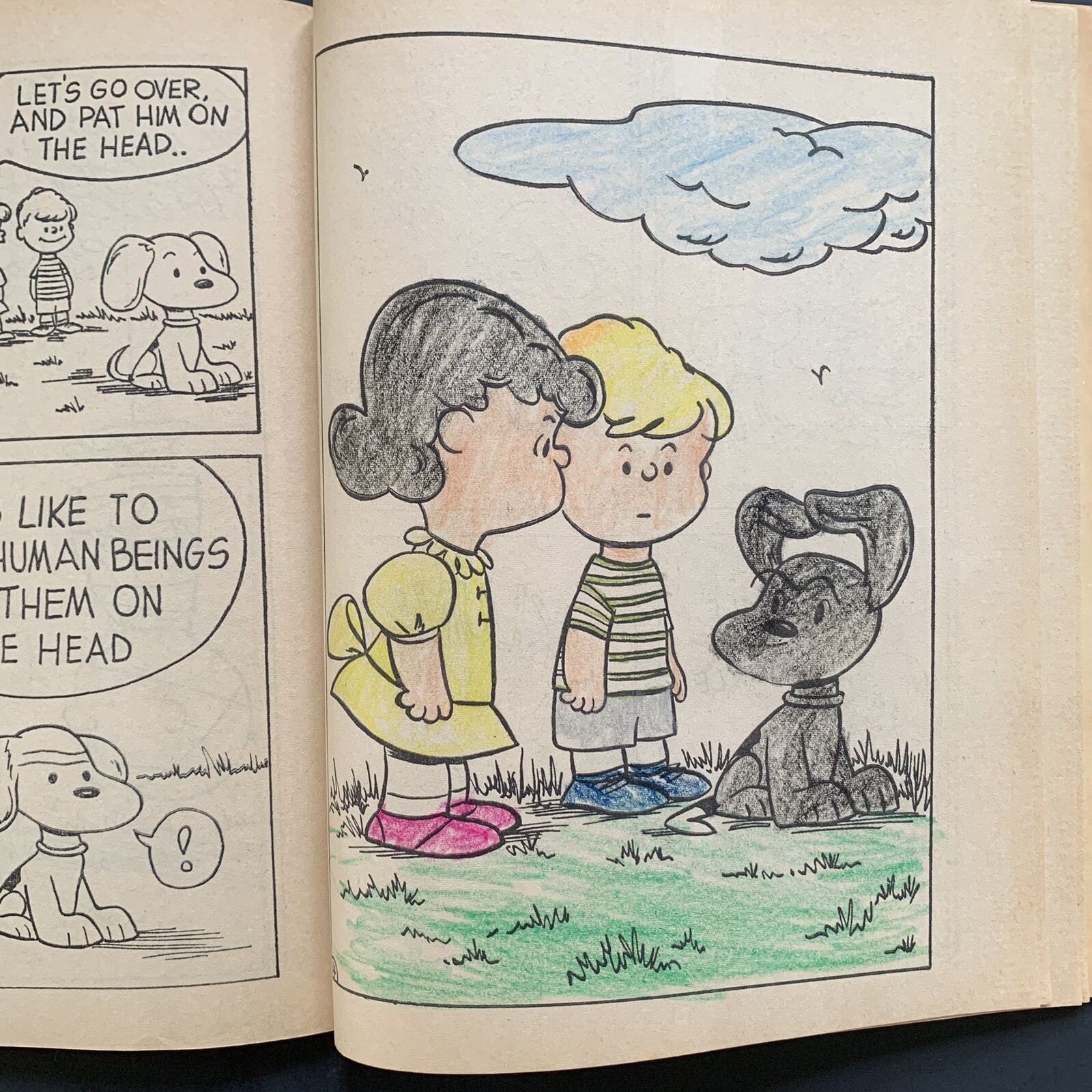 Vintage Coloring Book SNOOPY 1976 Peanuts Used 6 of 80 Pages Saalfield **READ**