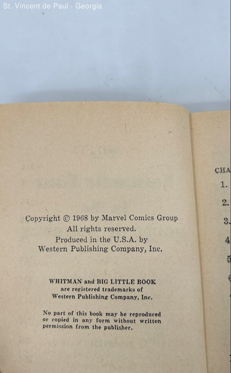VTG 1960-1970s Whitman Big Little Book Spider-Man Batman Mickey Mouse Fantastic4