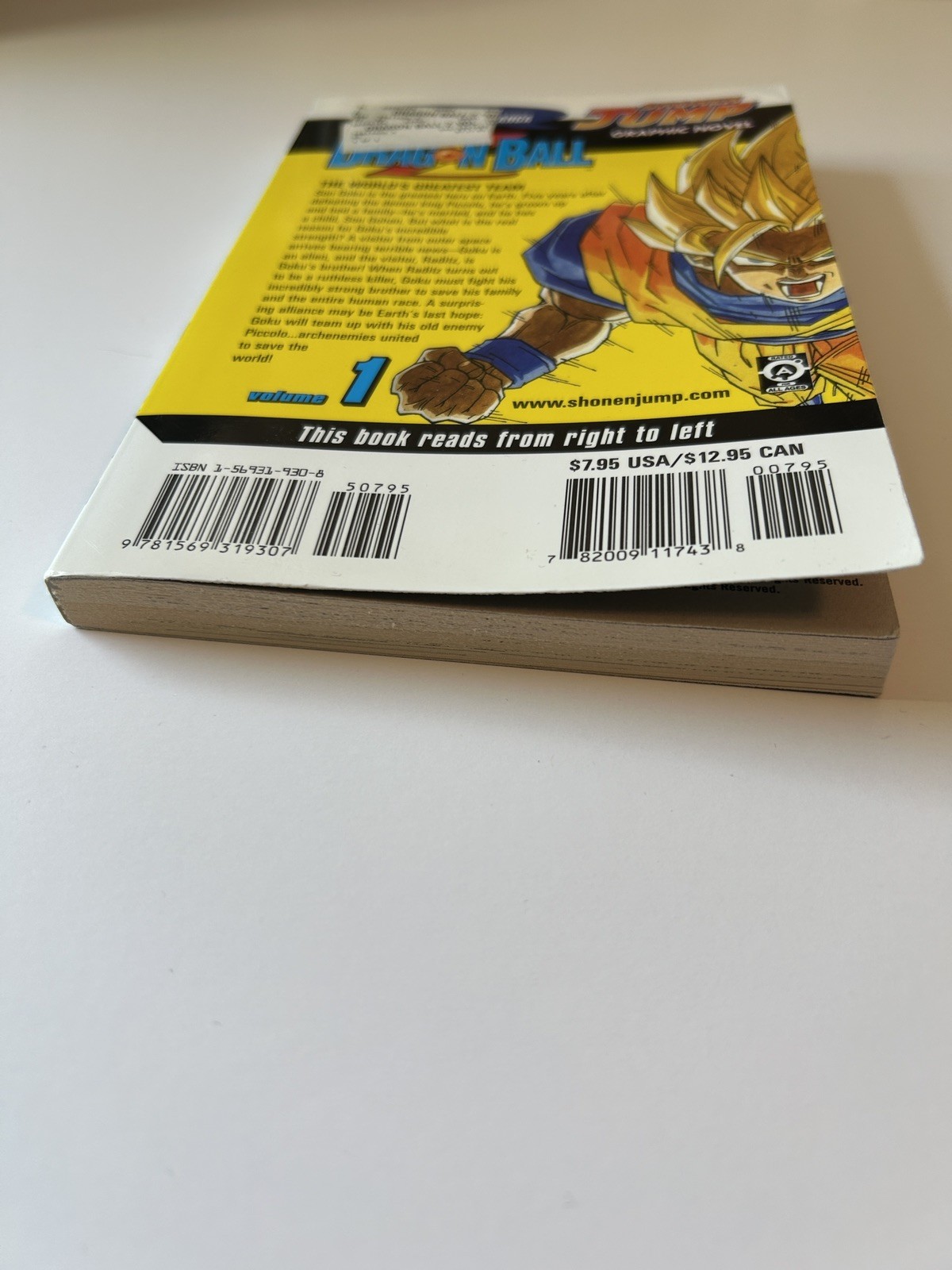 Dragon Ball Z Volume 1 – 1st Printing Edition Manga English Akira Toriyama