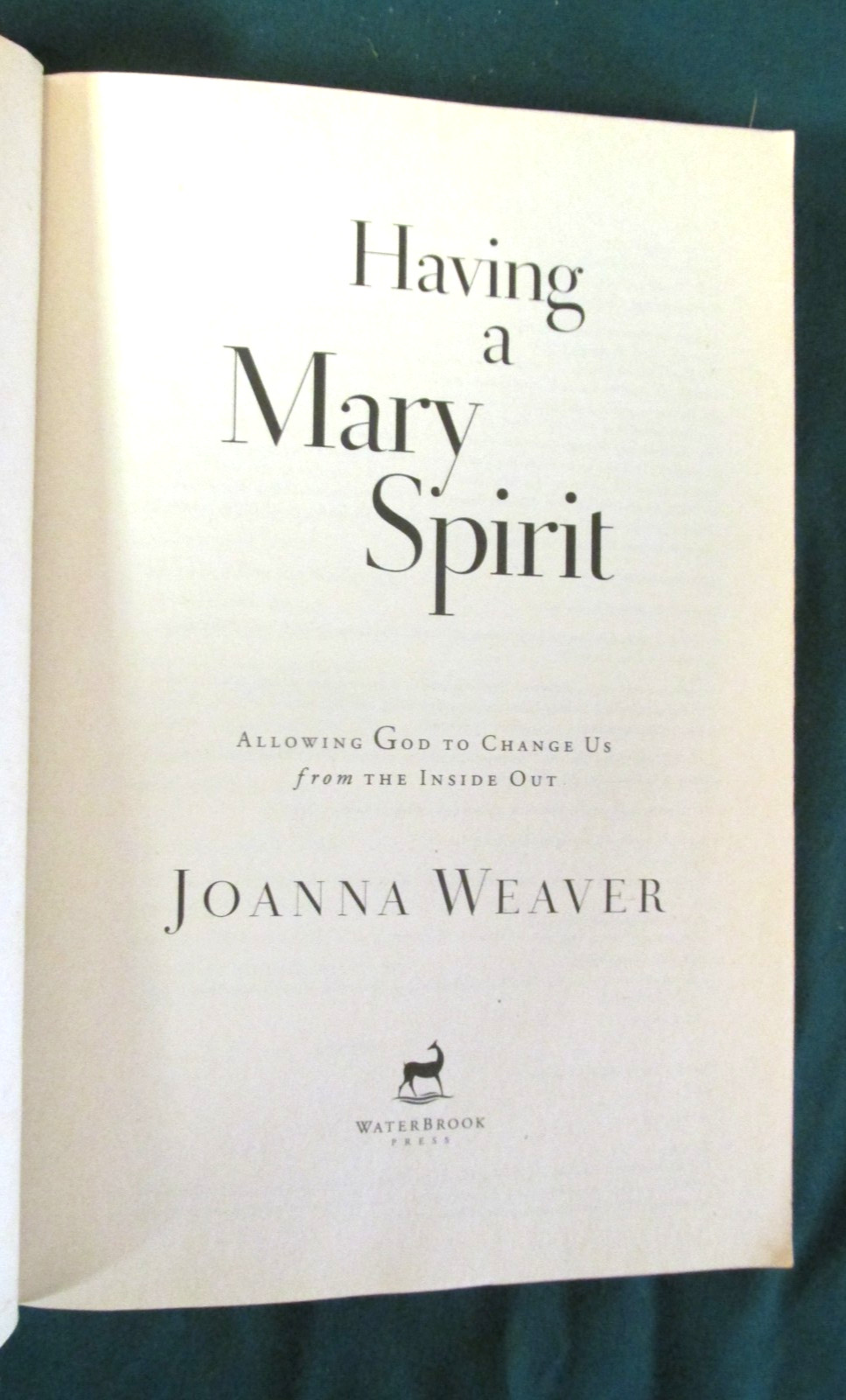 Having a Mary Spirit by Joanna Weaver – 2010- Paperback