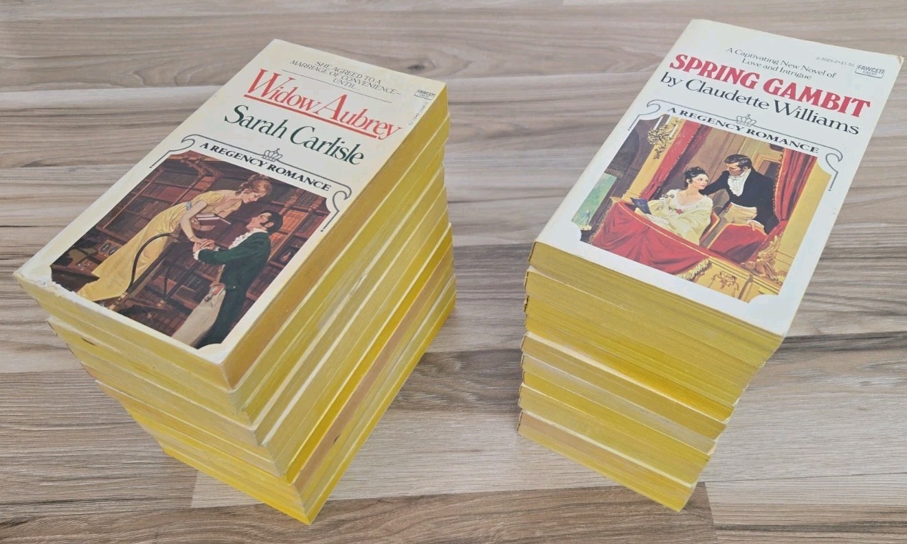 Vintage 1970’s Romance Paperback Novels -FAWCETT CREST 22 lot