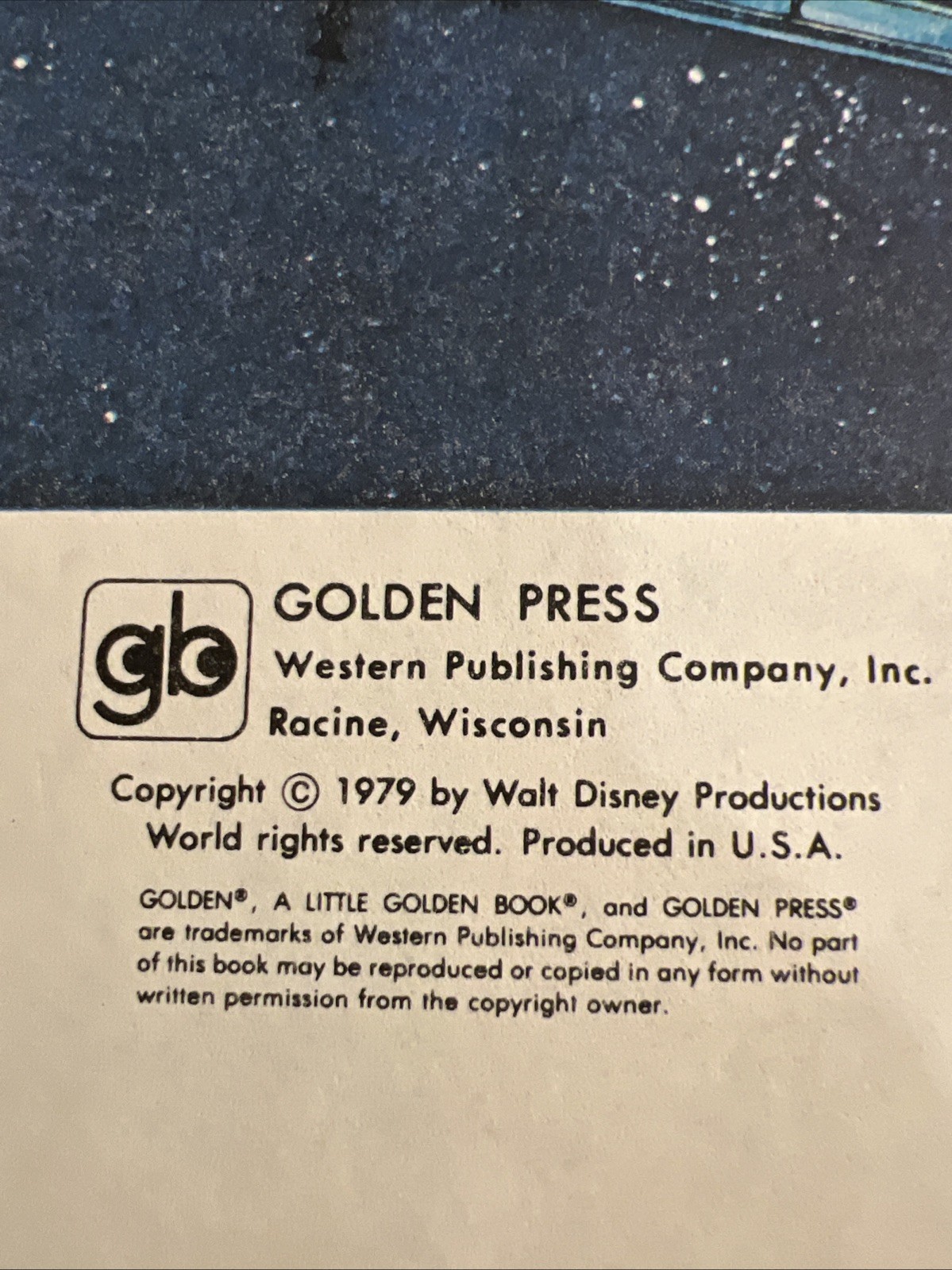 Vtg A Little Golden Book Disney’s The Black Hole A Spaceship .69 501 1979 #4922