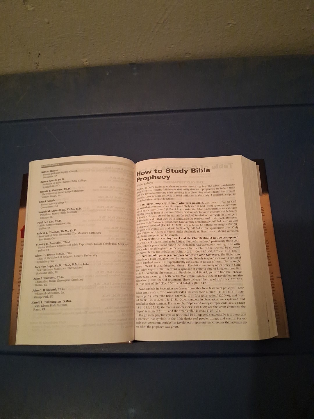 Prophecy Study Bible by Tim Lahaye (2000, Hardcover)