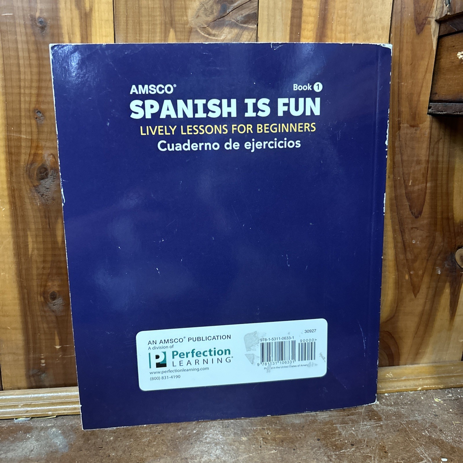 Spanish Is Fun, Book 1 – Cuaderno – Paperback, by Perfection Learning – Good o