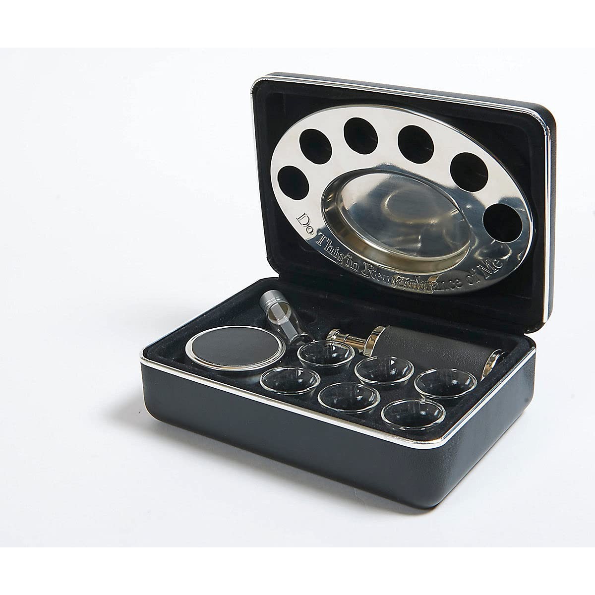 Broadman Church Supplies Legacy Portable Communion Set, 6 Glasses, Stainless…