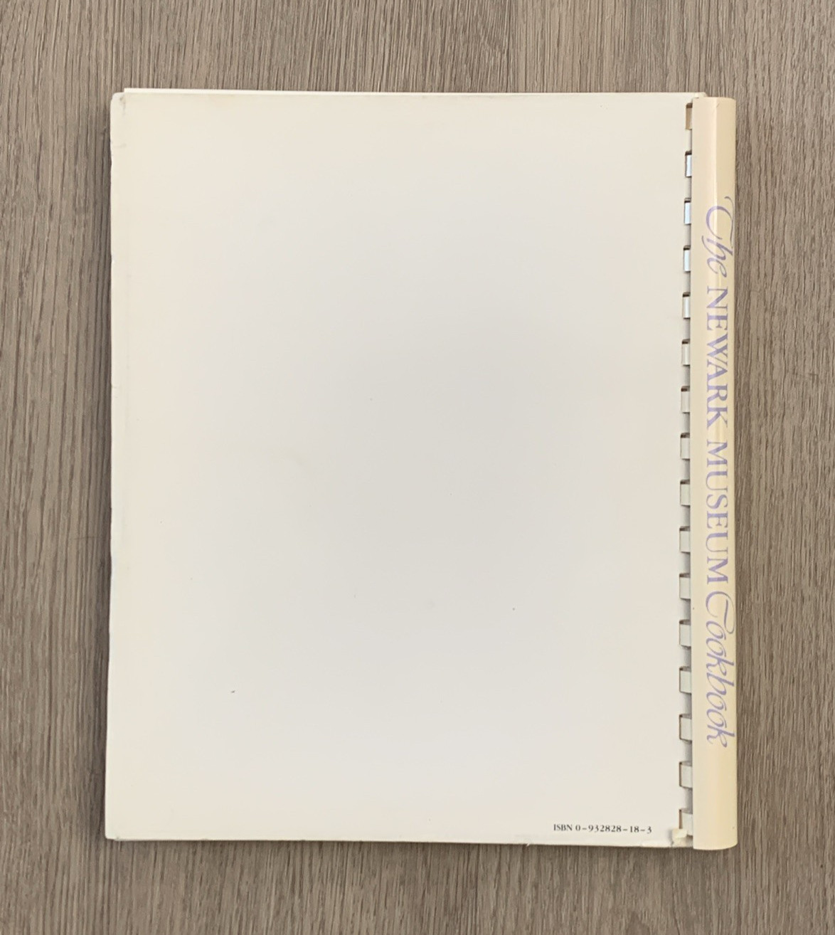 1983 The Newark Museum Cookbook New Jersey Spiral Bound 174 Pages Soft Cover