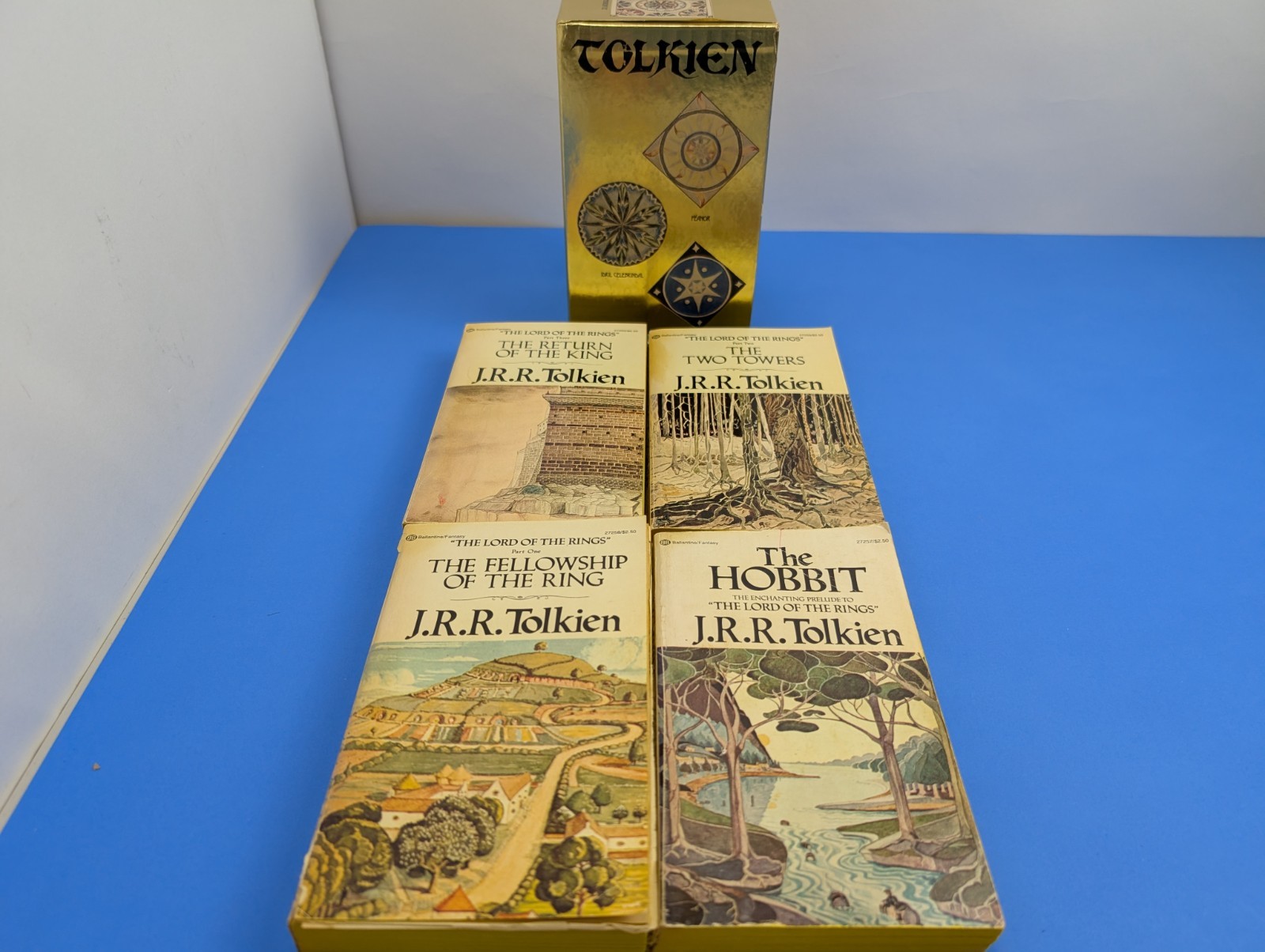 1977 Tolkein Book Set Hobbit Lord of the Rings Ballantine Books