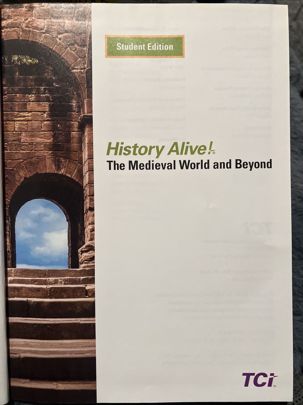History Alive! the Medieval World and Beyond by Wendy Frey (Hardcover) B-147