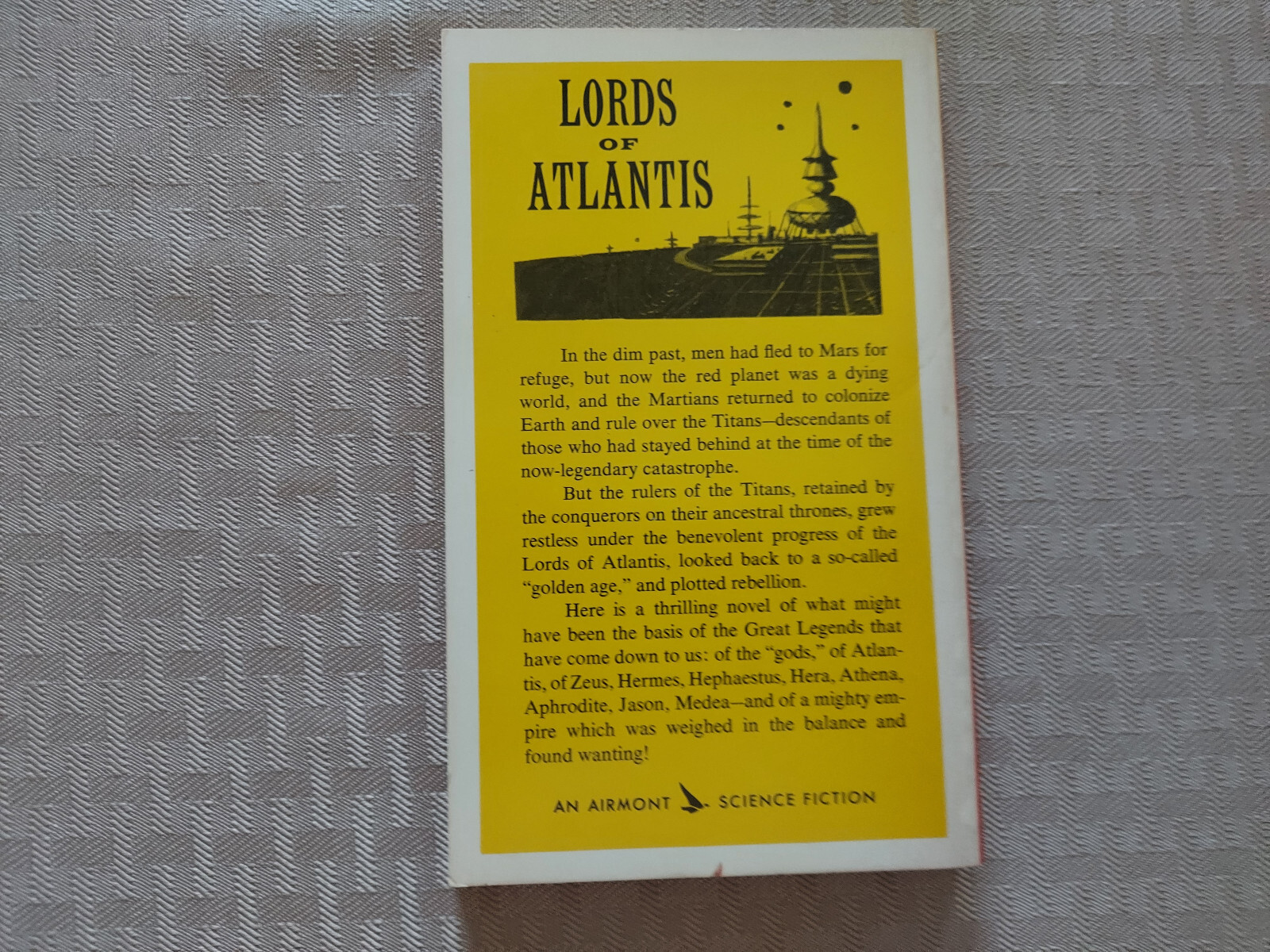 „Lords of Atlantas“ Vintage Science Fiction Book Wallace West 1963 Unread Copy