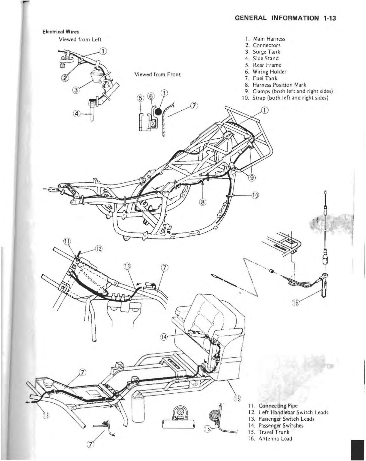 KAWASAKI ZG1200 Motorcycle Service Manual – STEEL WIRE BOUND – PROTECTIVE COVERS