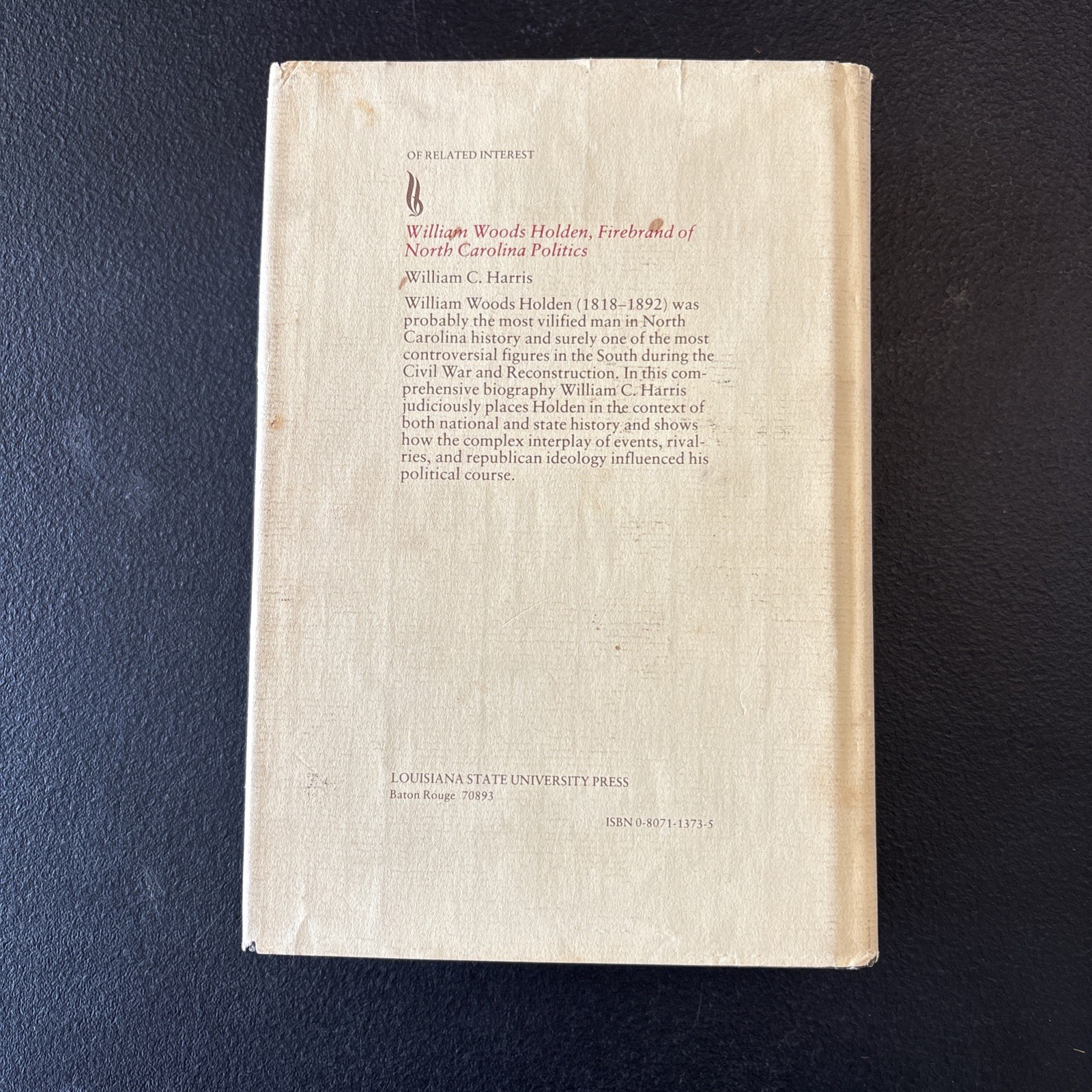 Alexander H. Stephens of Georgia : A Biography – VP Confederate States – Signed