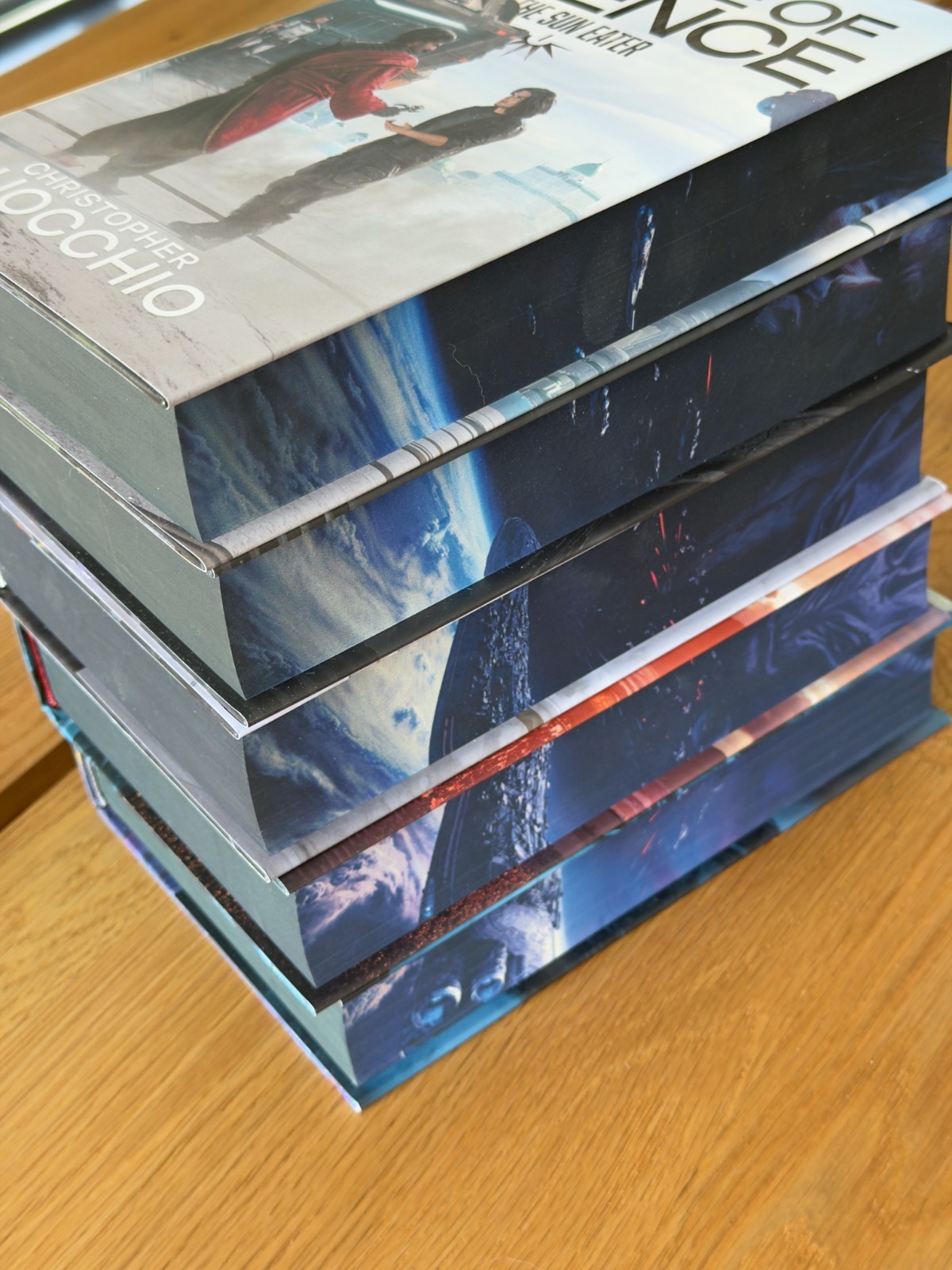The Sun Eater Series SIGNED by Christopher Ruocchio Broken Binding Hardcovers