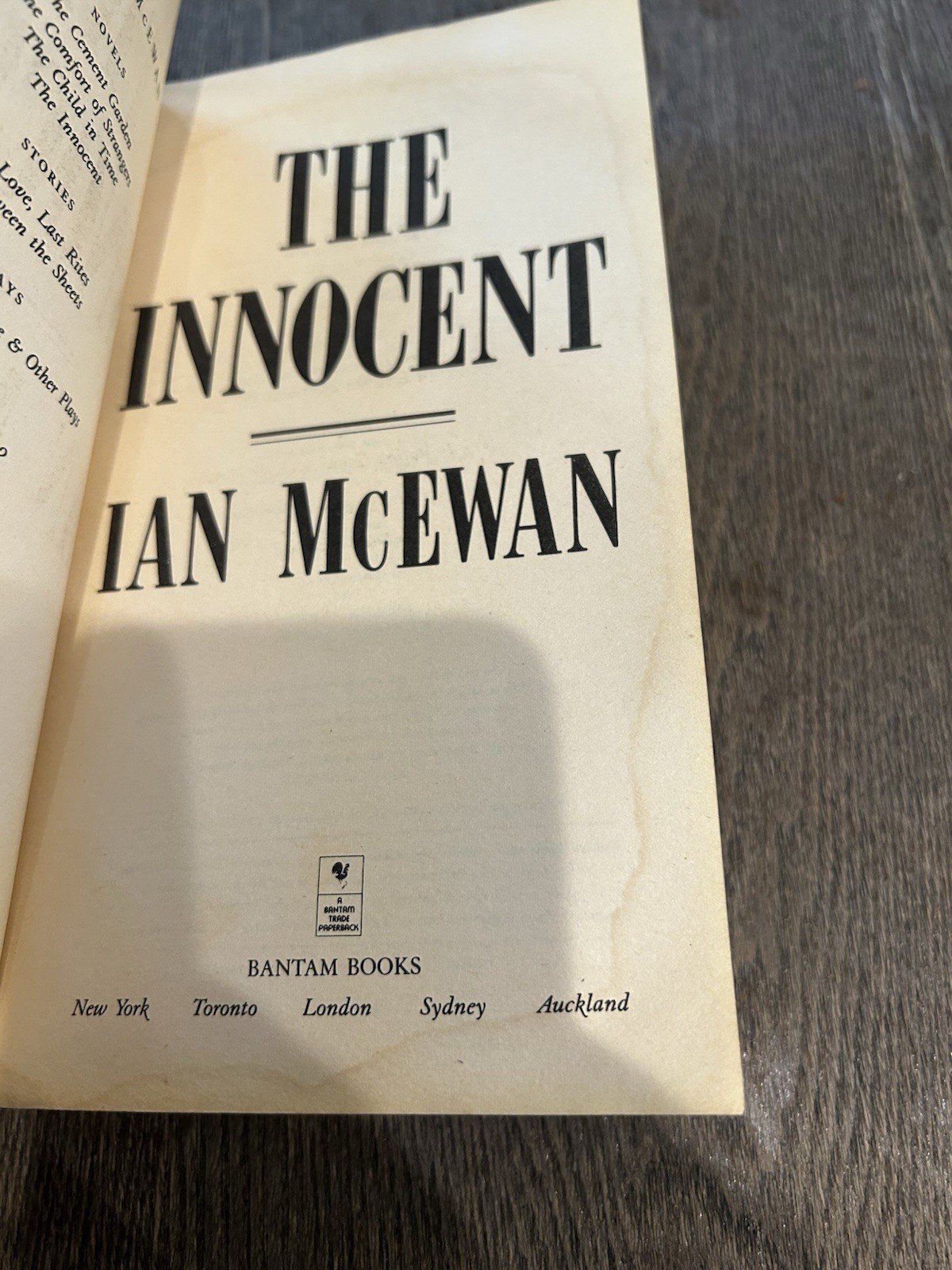 The Innocent (McEwan)