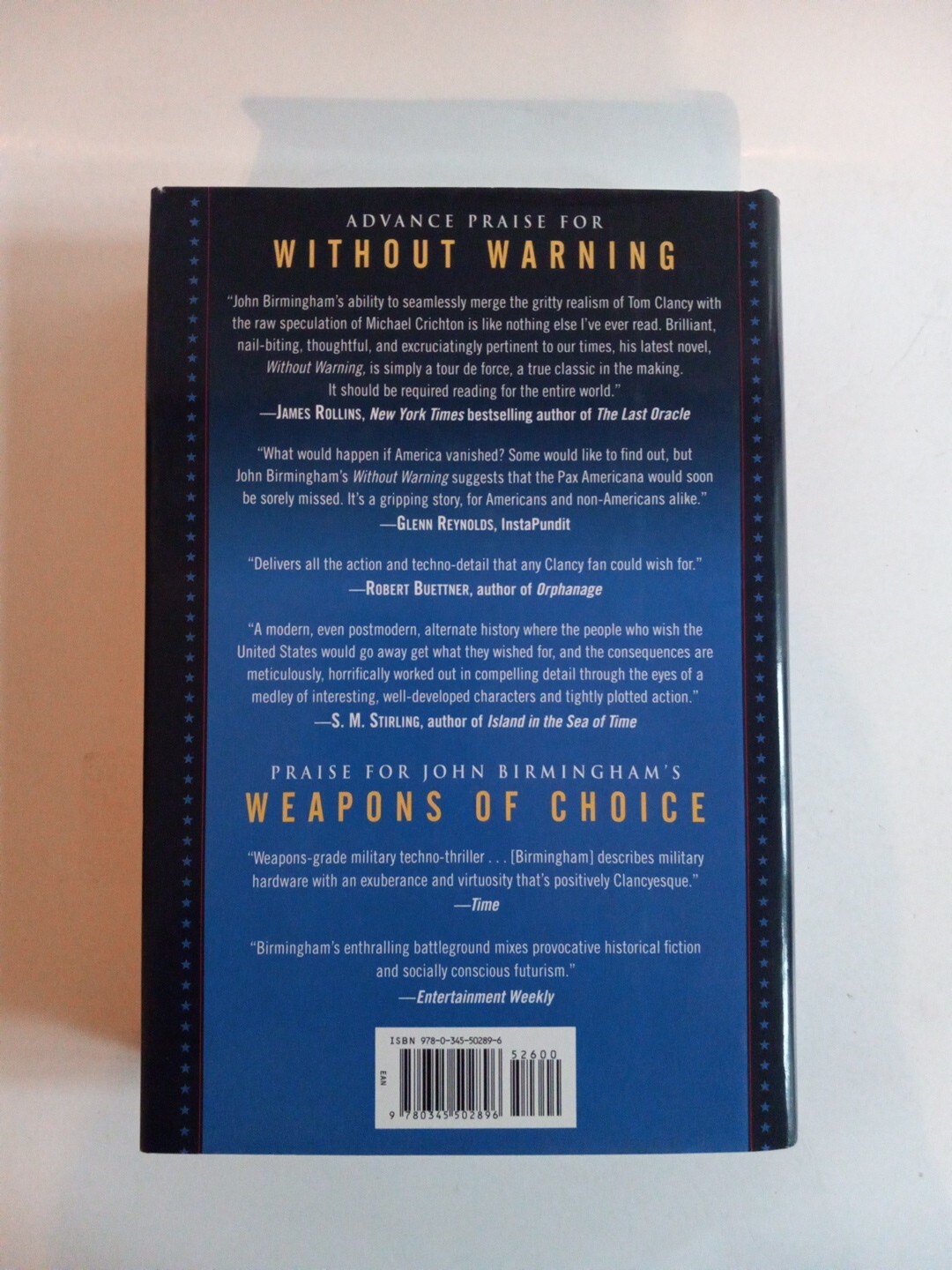 Without Warning By John Birmingham Hardcover First Edition DJ
