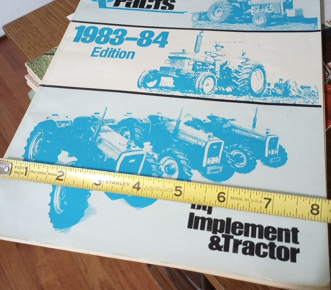Farm Machinery & Tractor Facts 1983-1984 Edition by Implement & Tractor SC Book