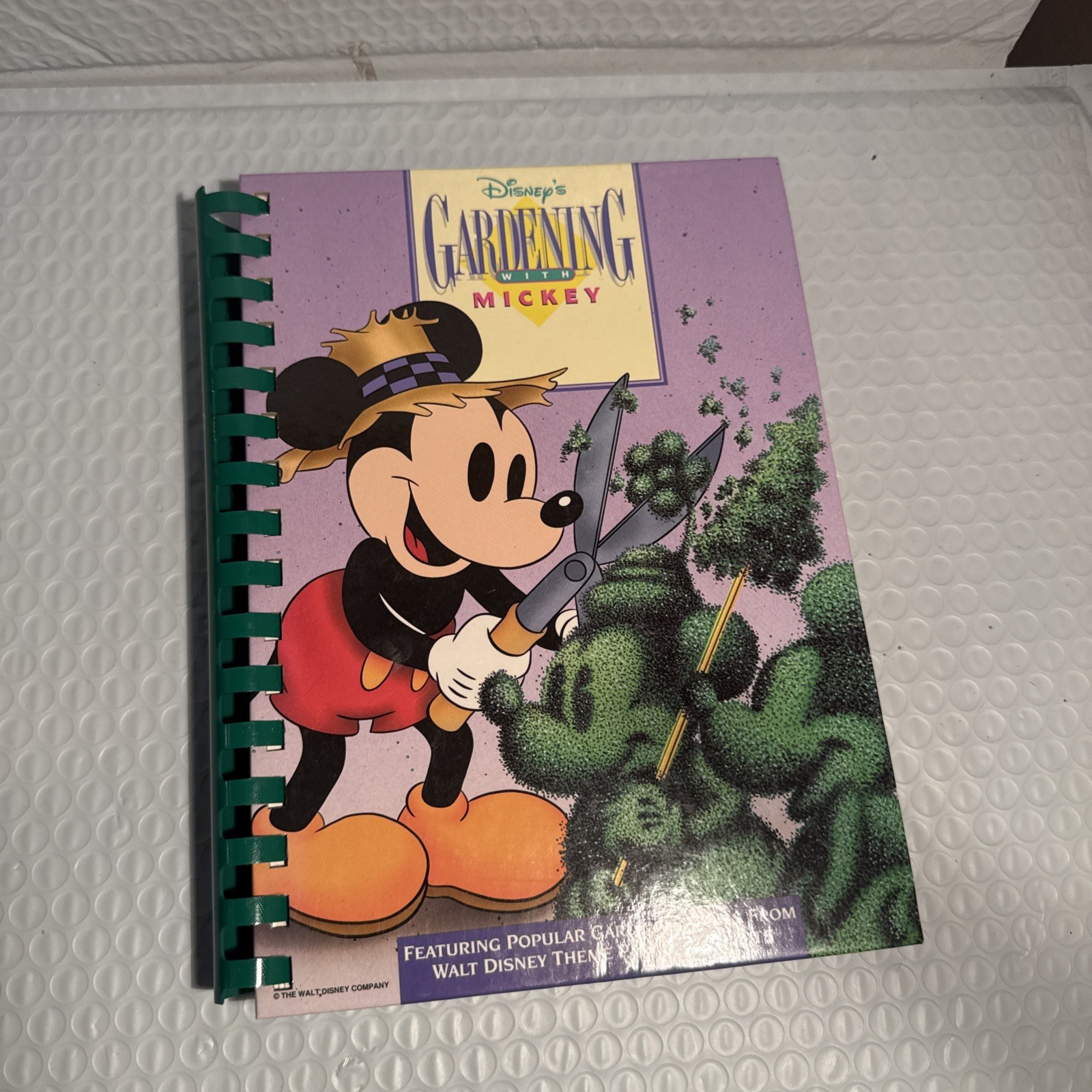 Disney’s Gardening with MICKEY Mouse 1st Edition Hardcover With Spiral Binding