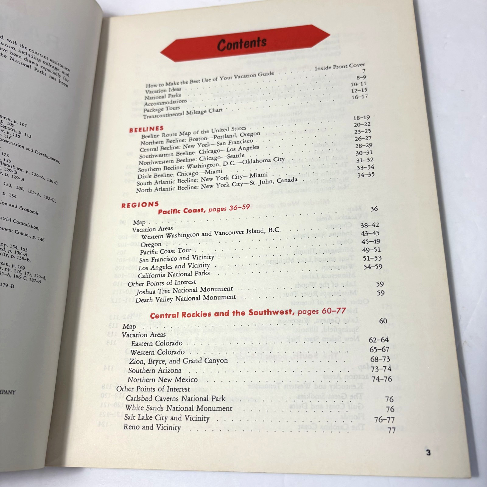 VTG RAND MCNALLY VACATION GUIDE UNITED STATES AND CANADA PB Book (1958)