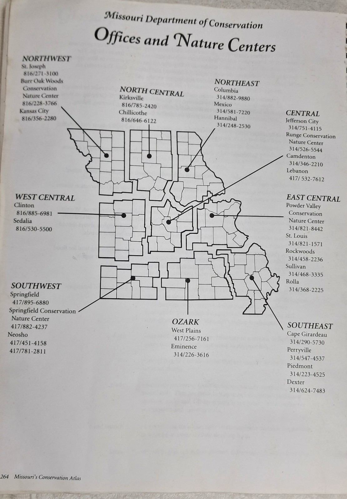 1995 Missouri’s Conservation Atlas A Guide To Exploring Your Conservation Lands