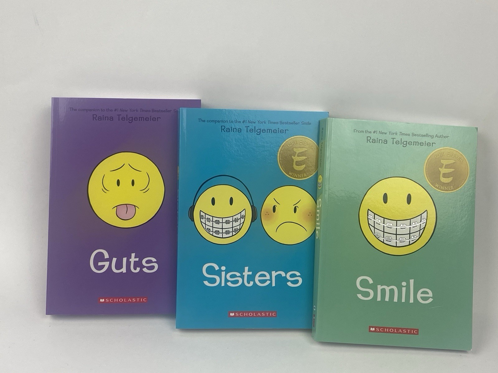Smile, Sisters, and Guts: the Box Set by Raina Telgemeier