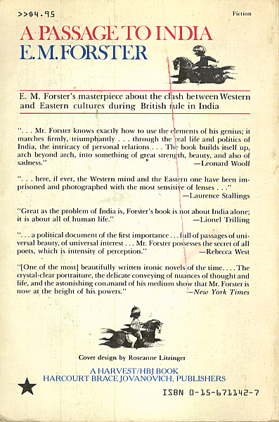 A Passage to India E. M. Forster Book