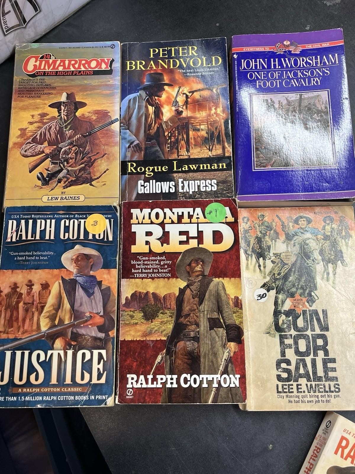 50+ WESTERN Book Lot Classic Cowboy Action ZANE GREY BRAND KELTON Vintage